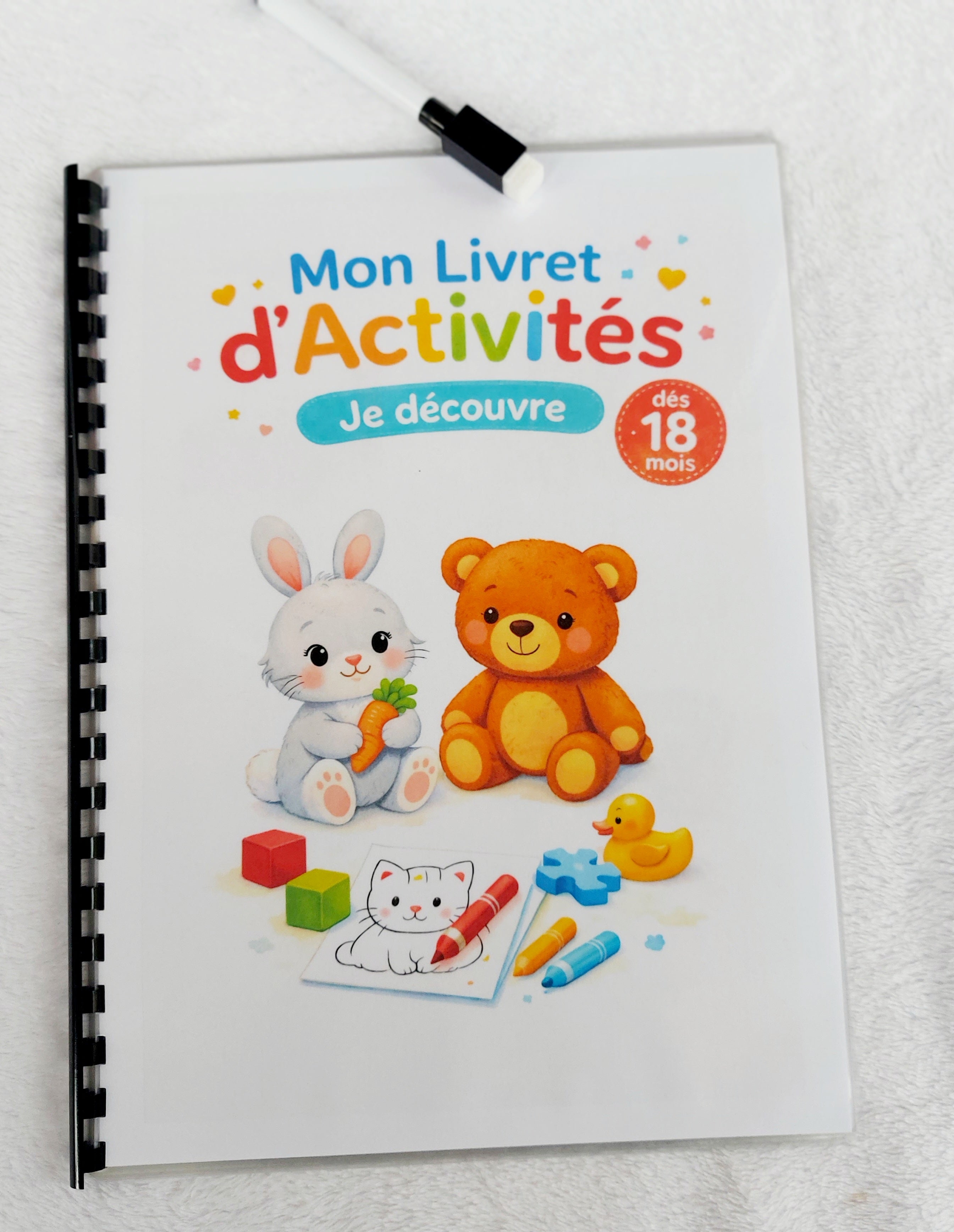Je Découvre – Livret d'Activités Réutilisable dès 18 mois