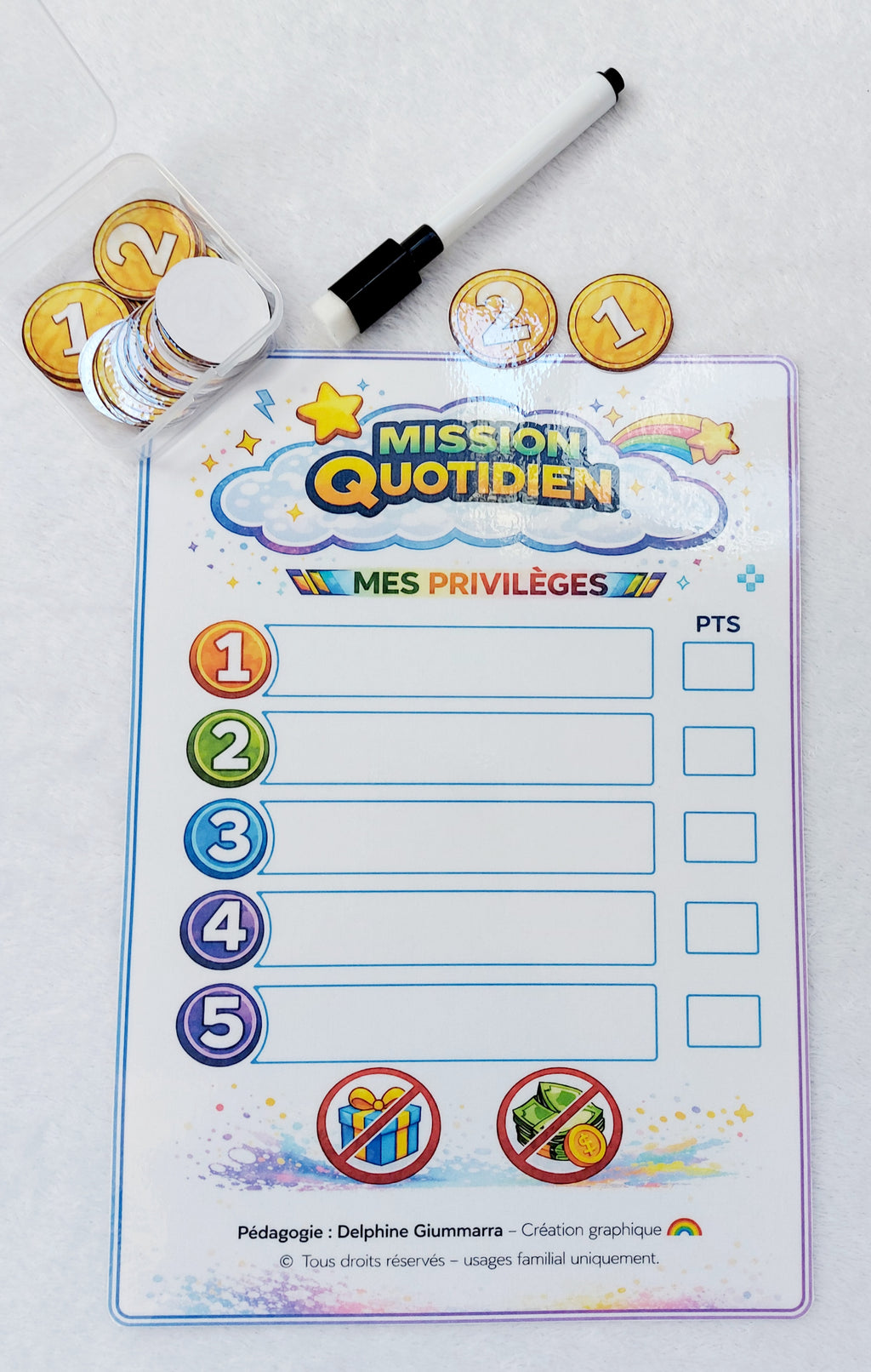 LOT SYSTÈME DE POINTS ORIGINAL 9/12 ANS