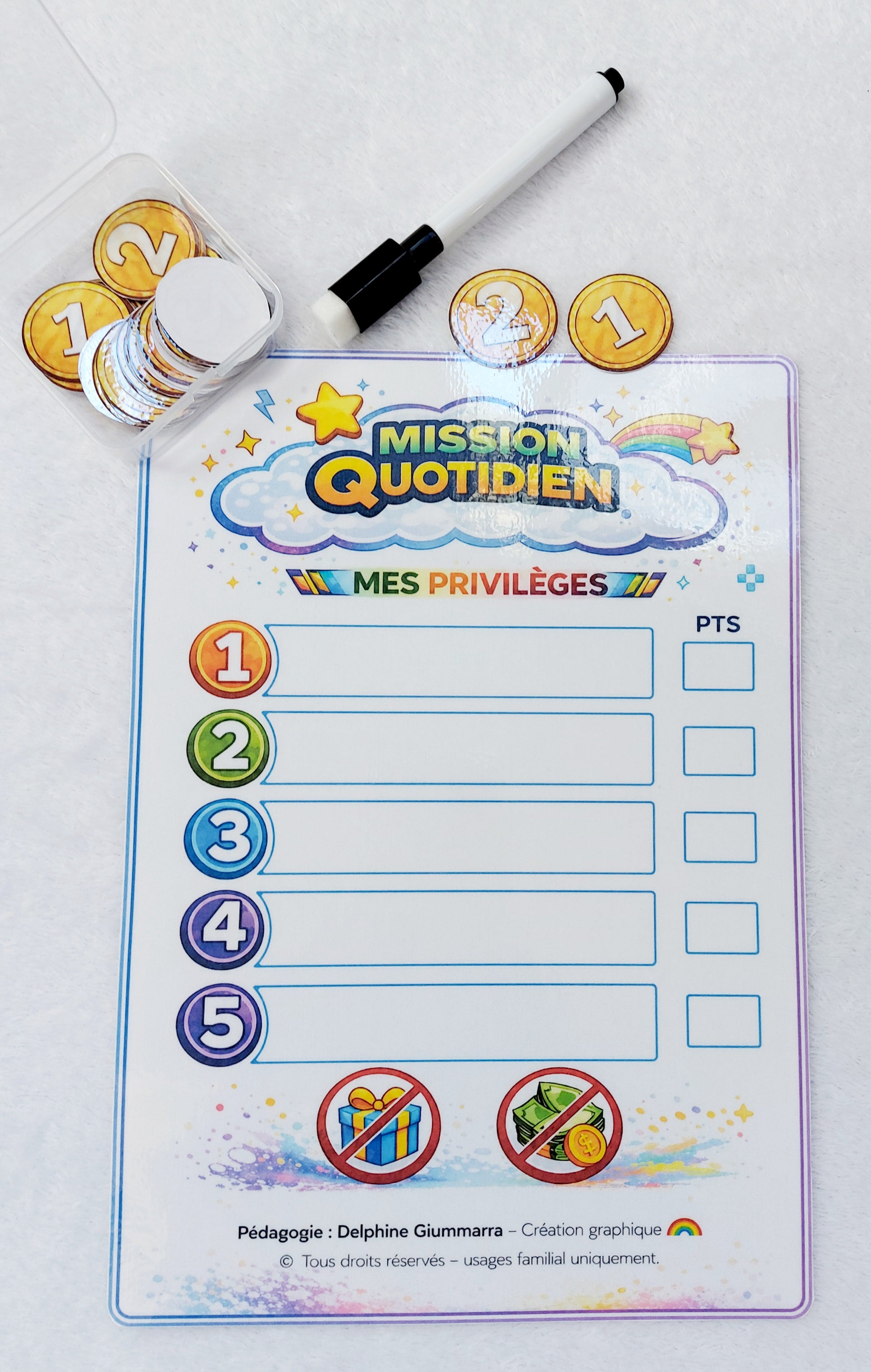 LOT SYSTÈME DE POINTS ORIGINAL 9/12 ANS
