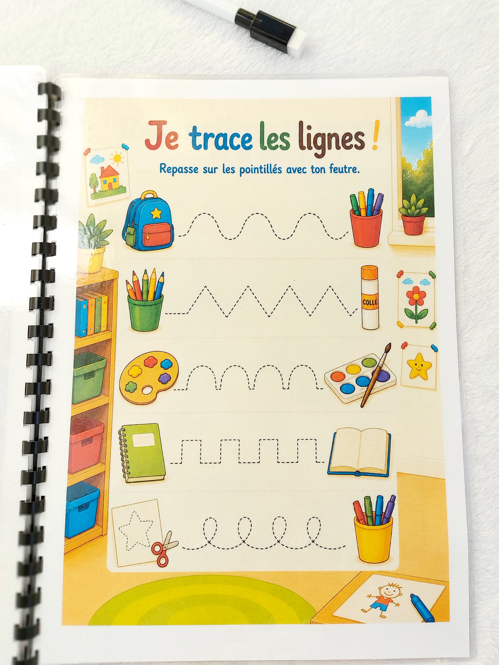 En route vers la maternelle – Livret d'activités réutilisable dès 2 ans