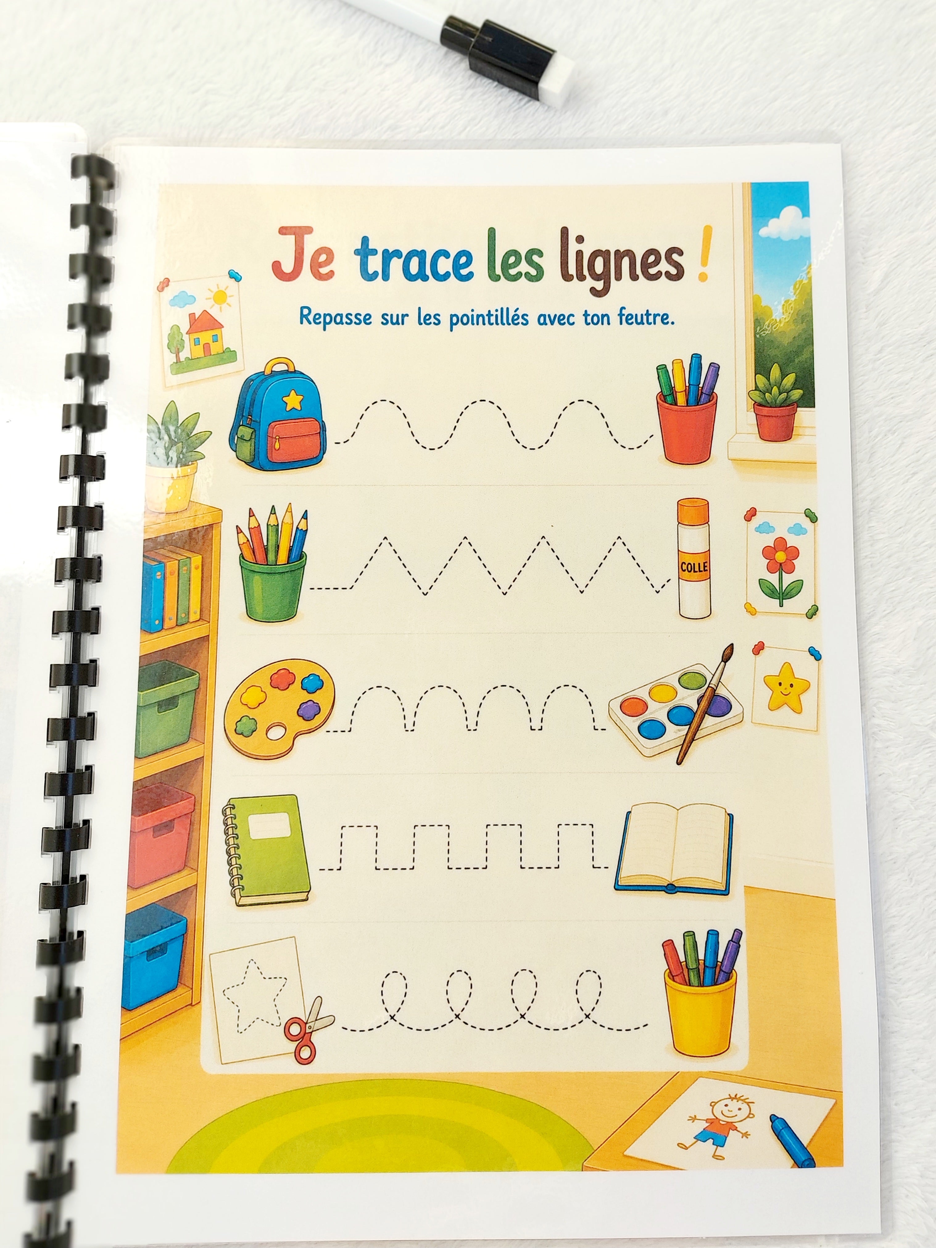 En route vers la maternelle – Livret d'activités réutilisable dès 2 ans