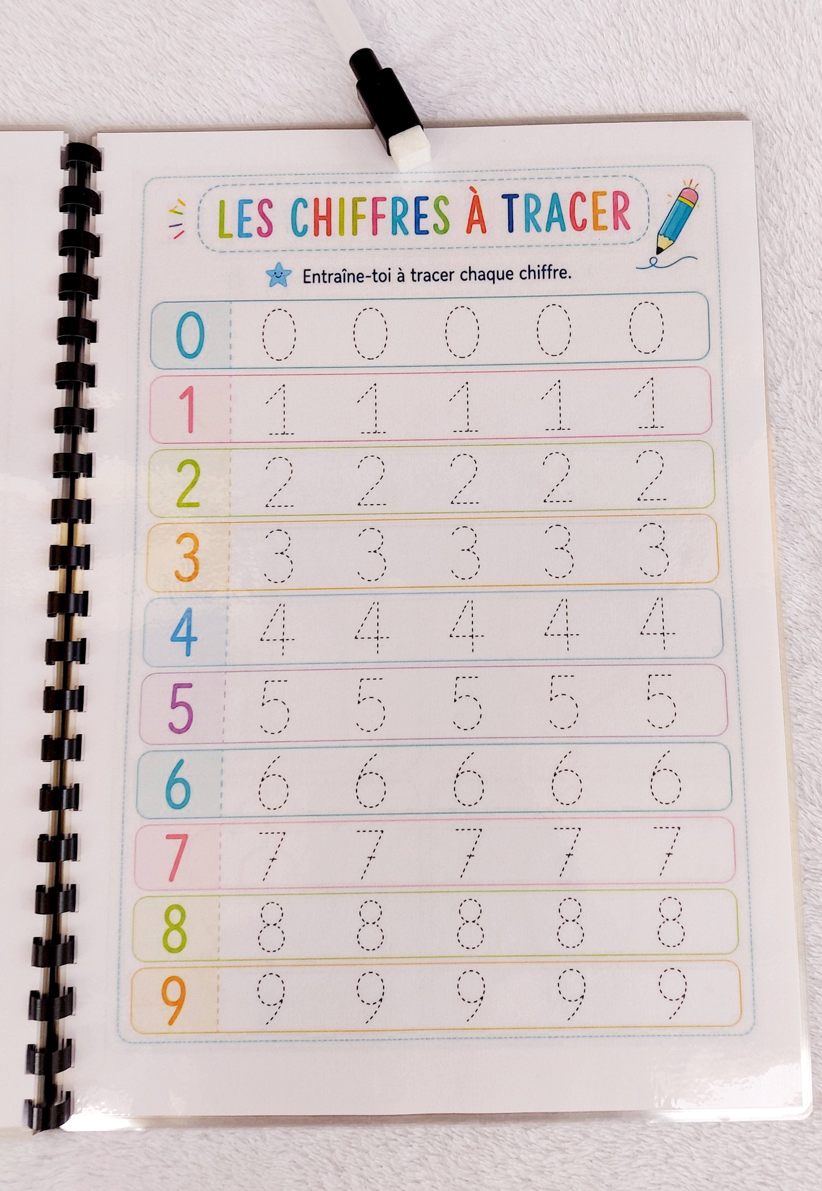 Mon Cahier de Graphisme Effaçable dès 4 ans – Lettres, Chiffres, Formes et Tracés ✏️