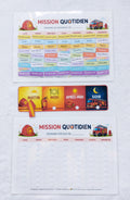 LOT PLANNINGS DU QUOTIDIEN POMPIER 4/8 ANS