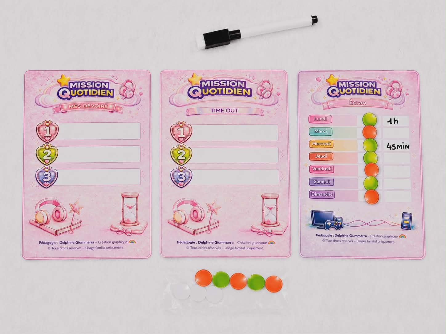 LOT QUOTIDIEN APAISÉ 9/12 ANS GIRLY