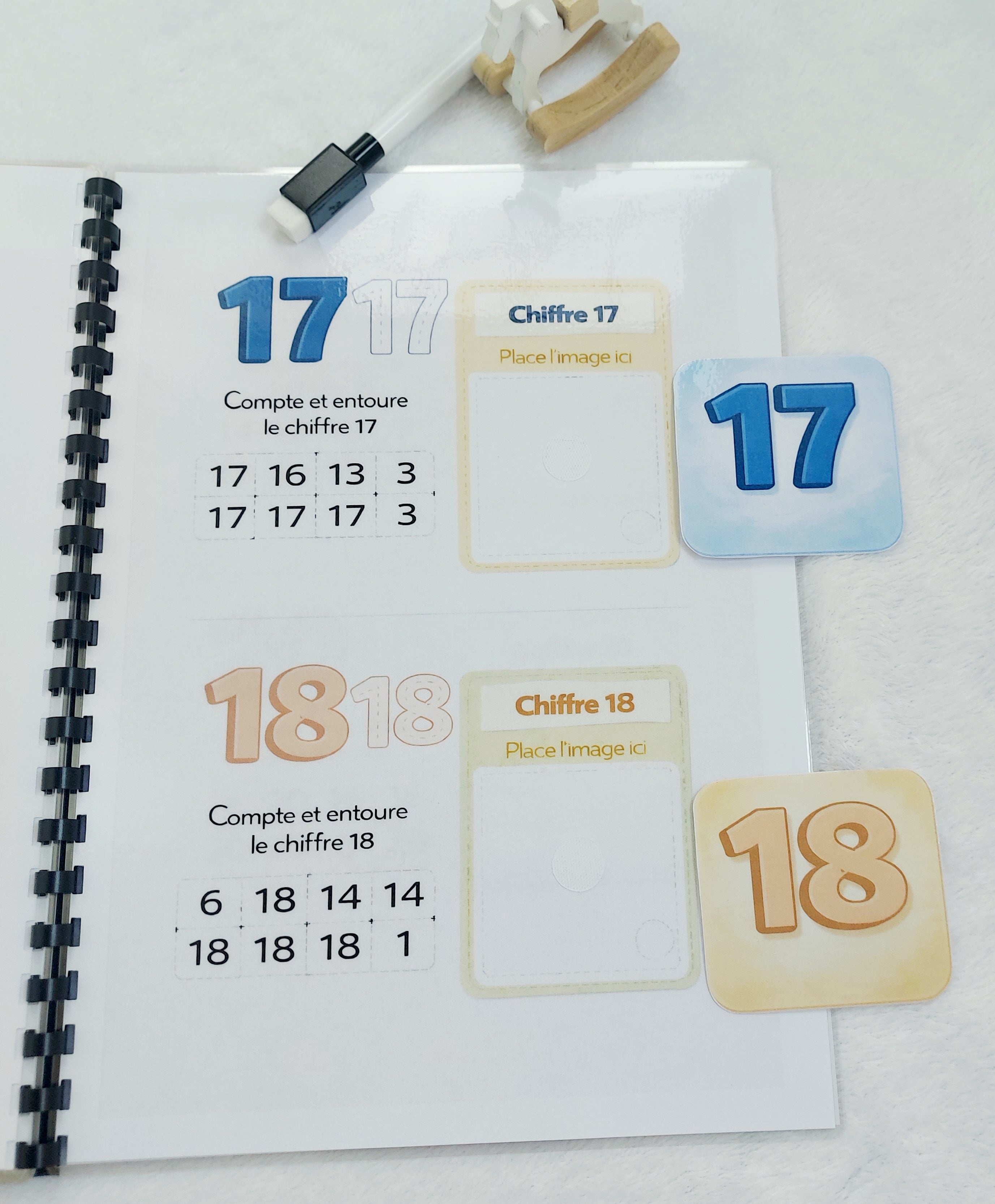 J’apprends à compter de 0 à 20 – Livret éducatif réutilisable