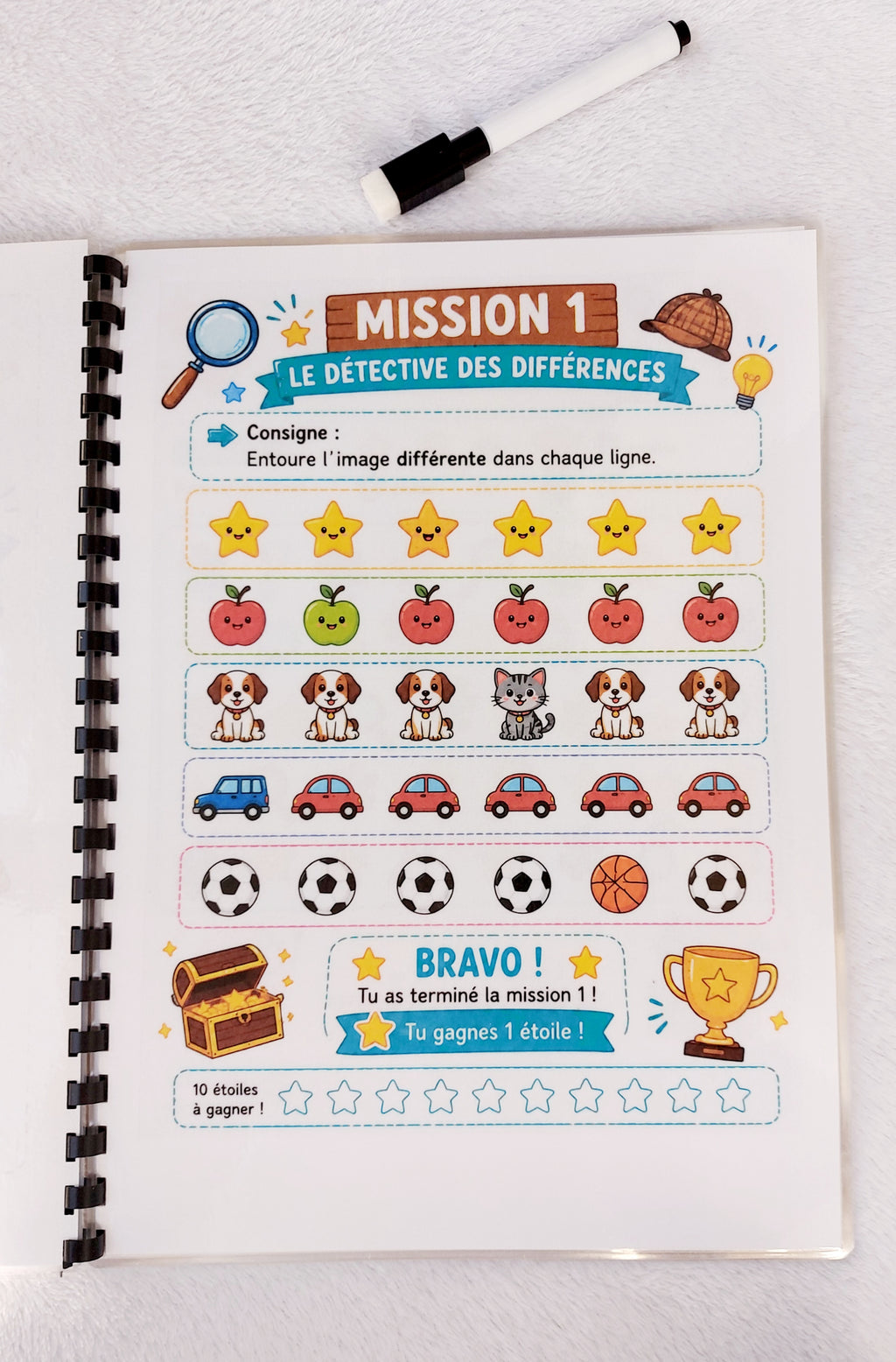 Mission Vacances – Livret d'activités réutilisable dès 5 ans | 10 missions à réussir