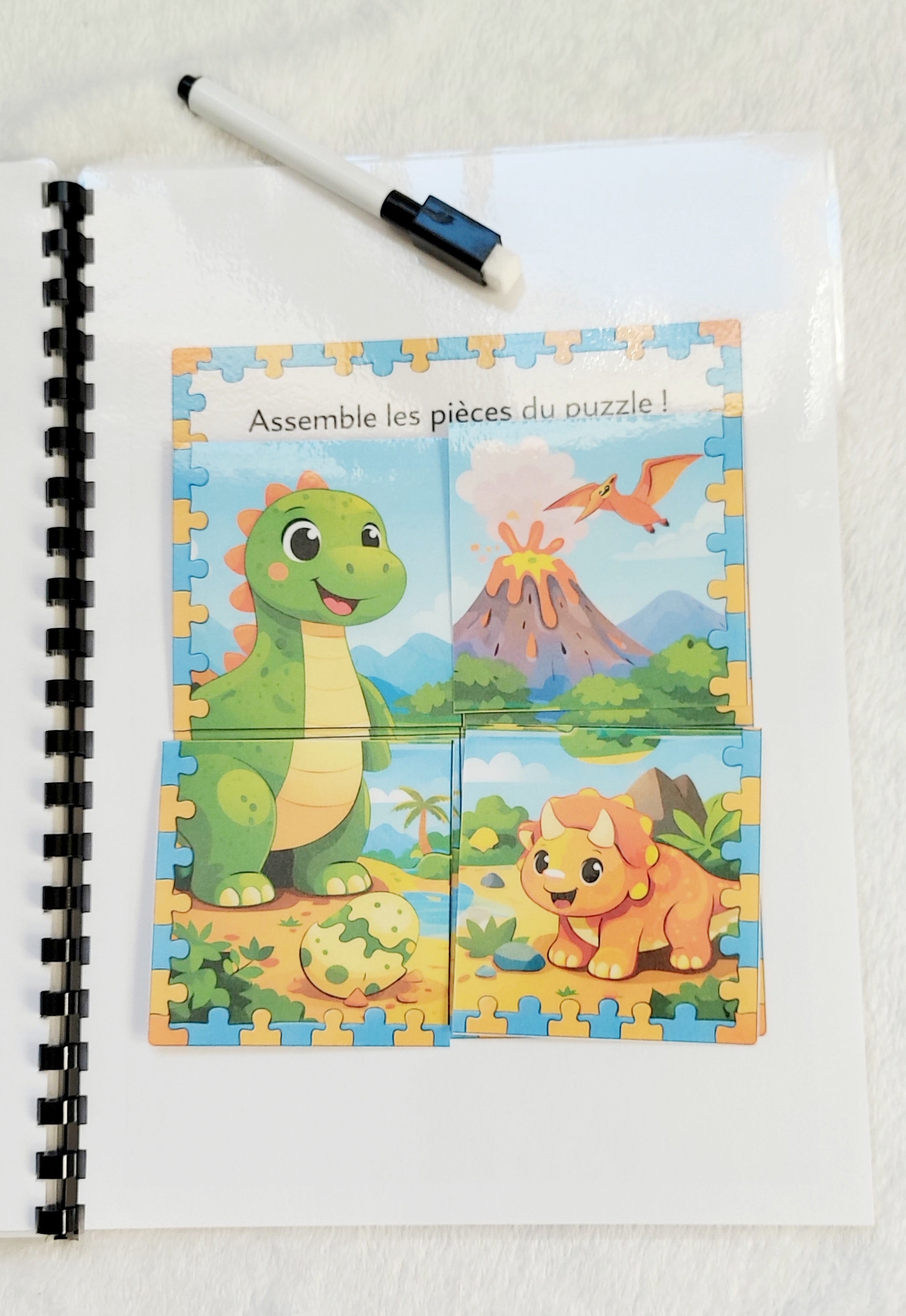 Livret d’activités Les Dinosaures – Dès 3 ans – Support éducatif réutilisable