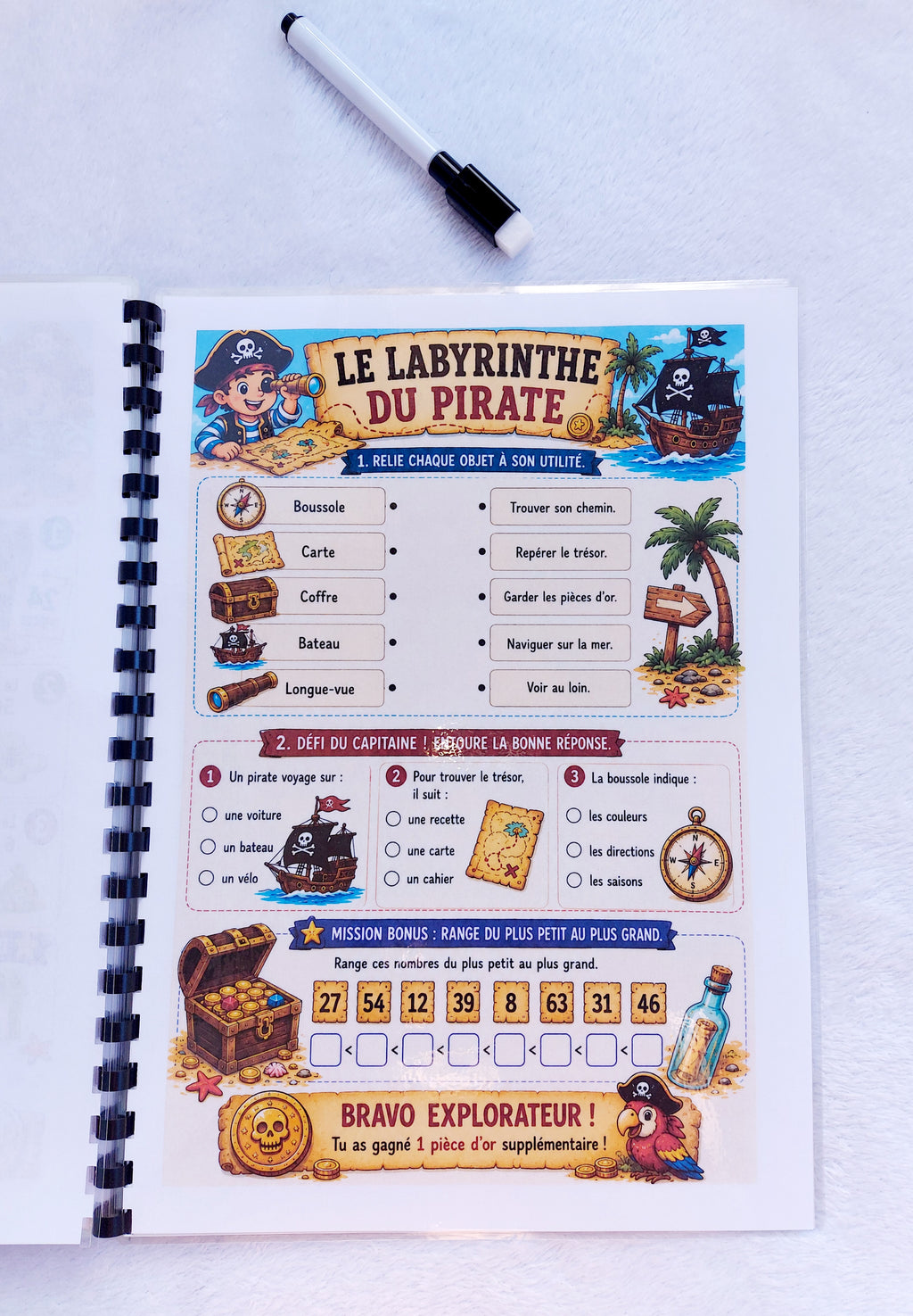 Mission CE1 ➜ CE2 : La Chasse au Trésor des Vacances | Livret d'activités réutilisable dès 7 ans