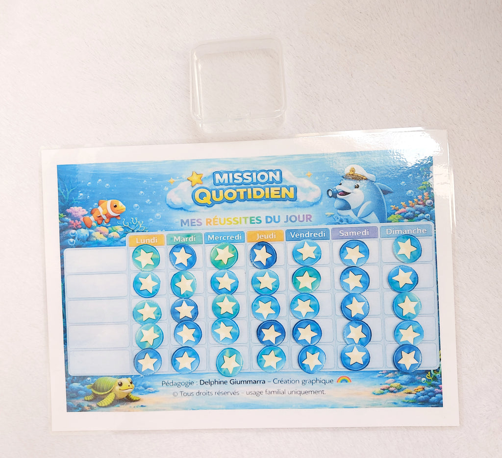 LOT SYSTÈME DE POINTS OCEAN 4/8 ANS