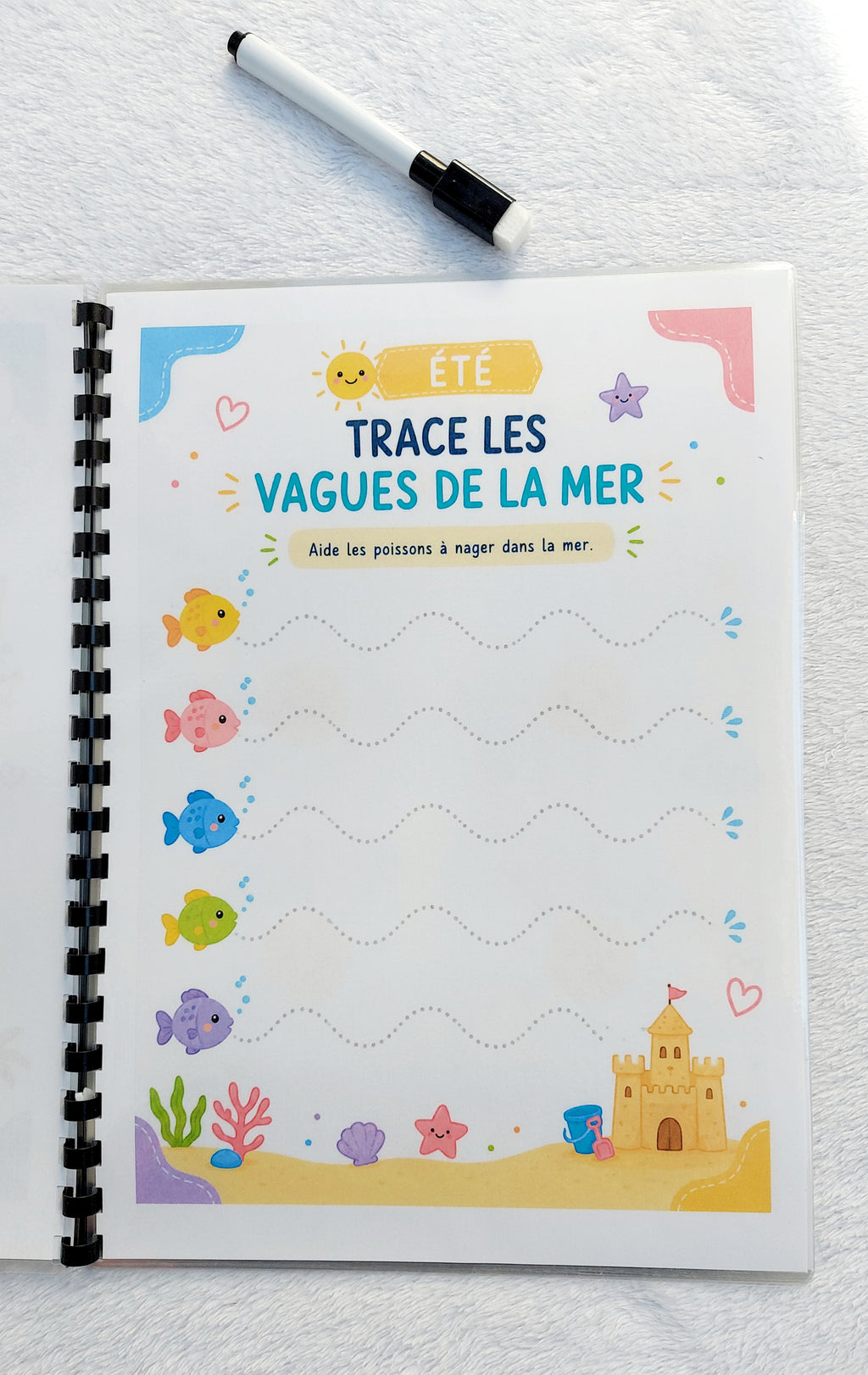 Livret d'activités réutilisable Les 4 saisons - Dès 5 ans | Feutre inclus