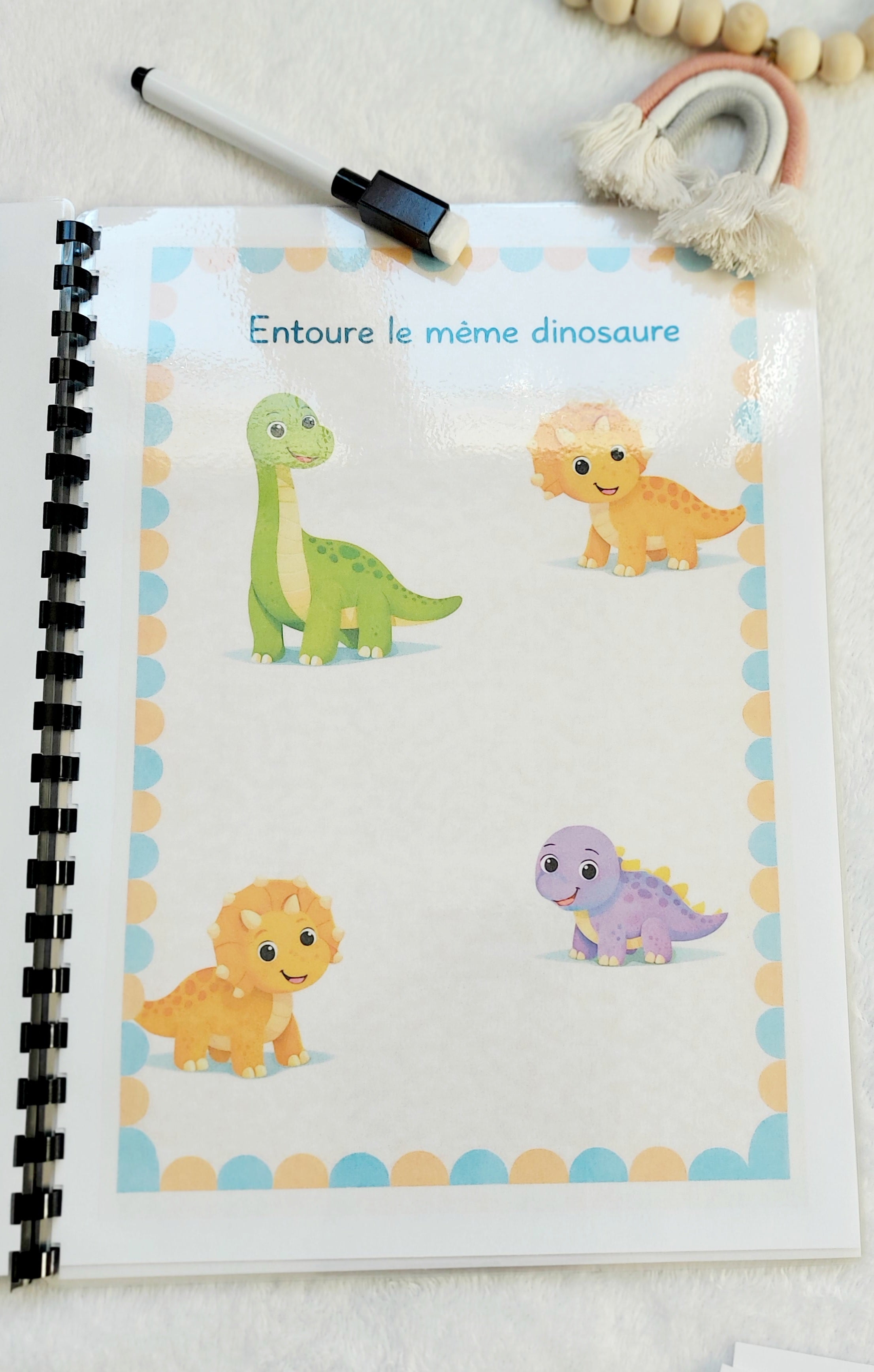 Livret d’activités Les Dinosaures – Dès 3 ans – Support éducatif réutilisable