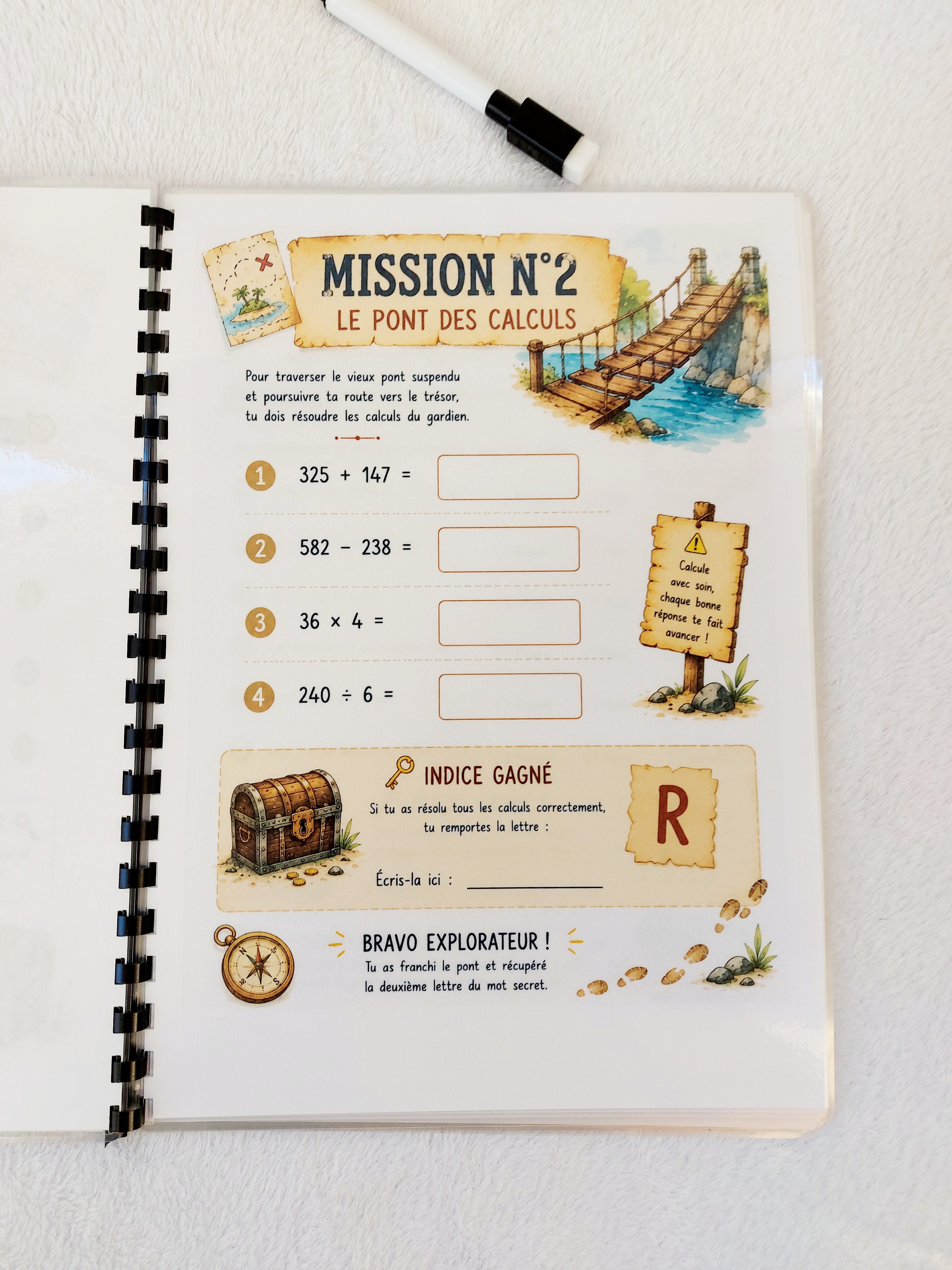 Mission CM2 – La Chasse au Trésor des Vacances | Livret Révisions CM1 vers CM2 Réutilisable