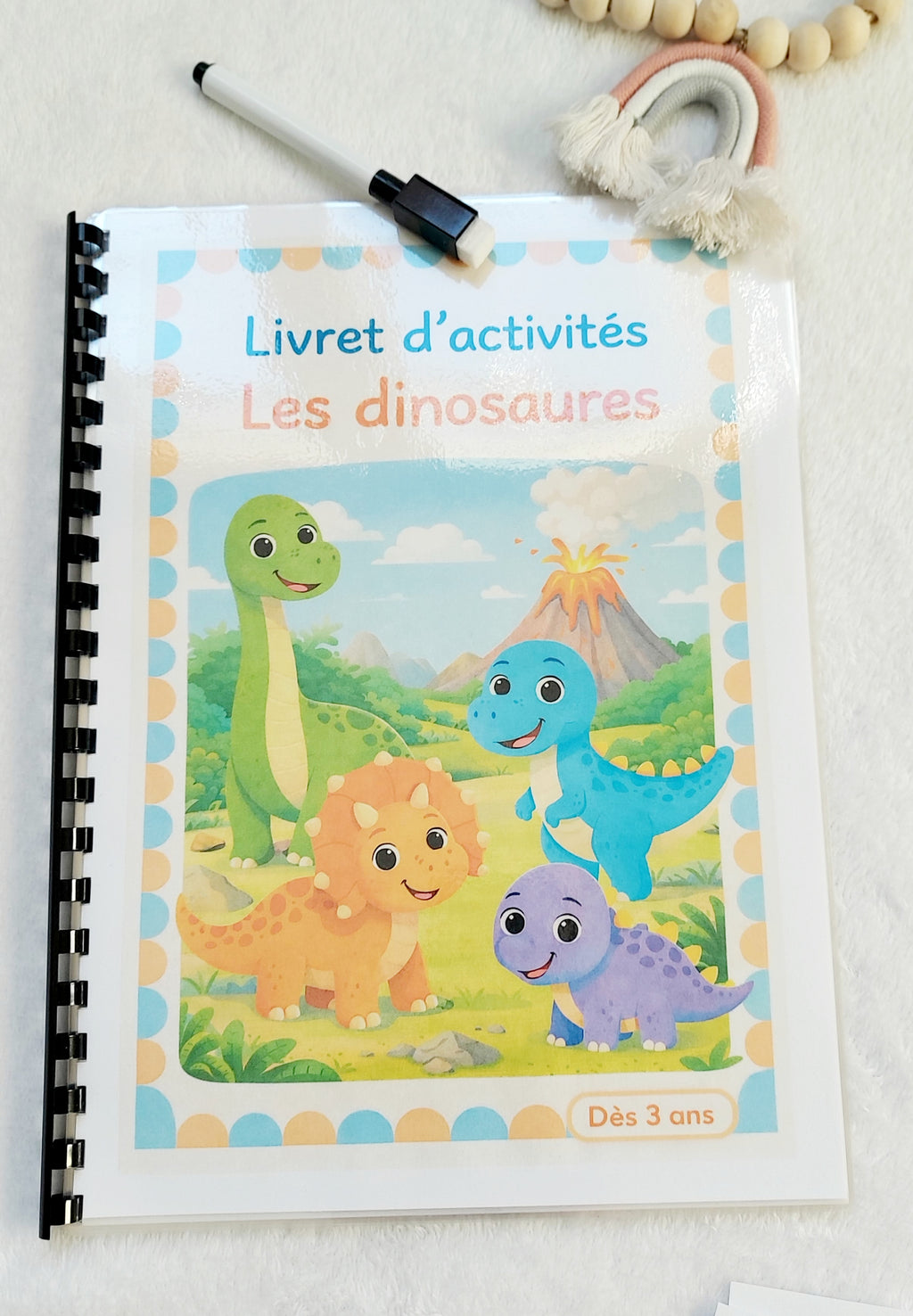 Livret d’activités Les Dinosaures – Dès 3 ans – Support éducatif réutilisable