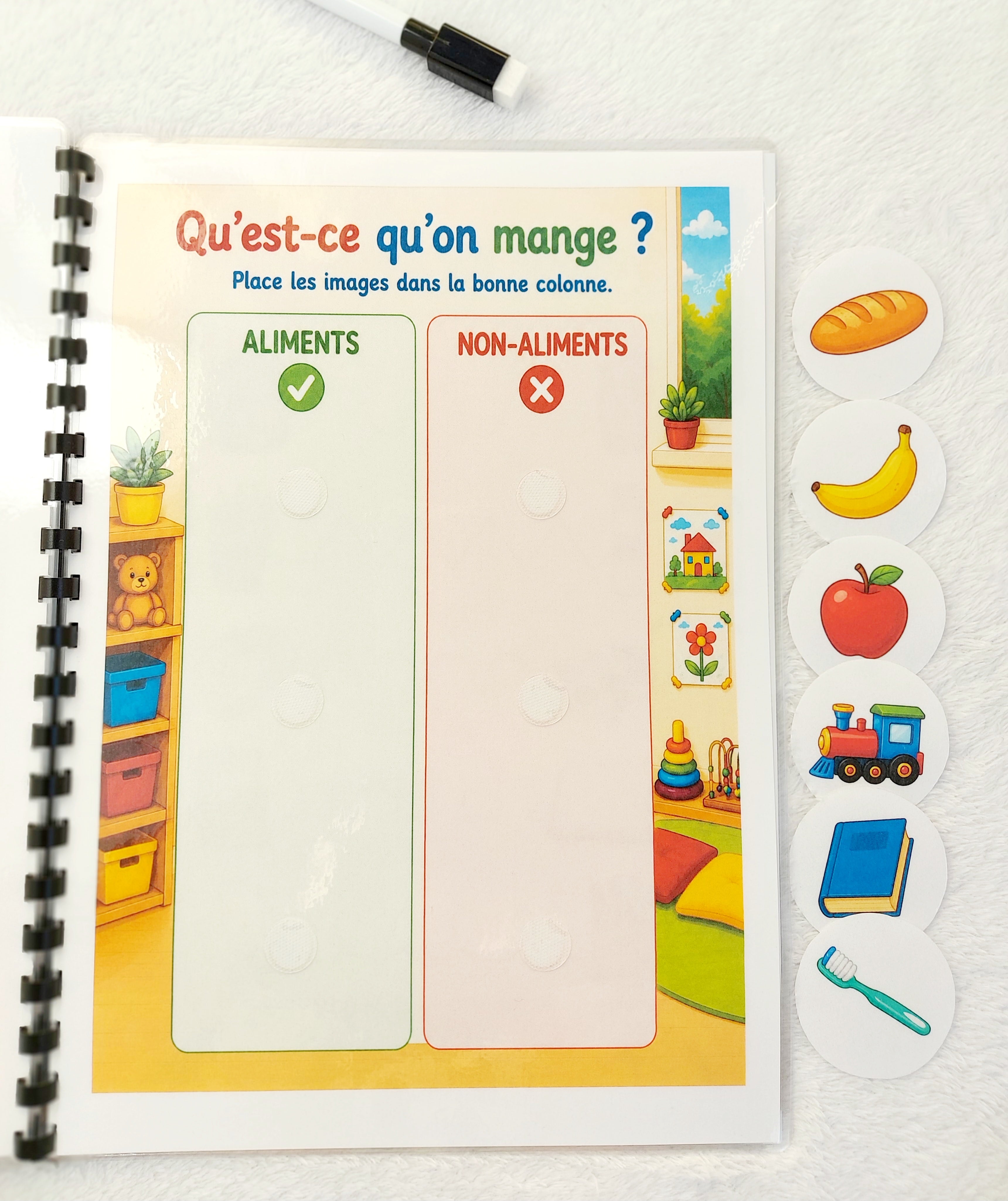 En route vers la maternelle – Livret d'activités réutilisable dès 2 ans