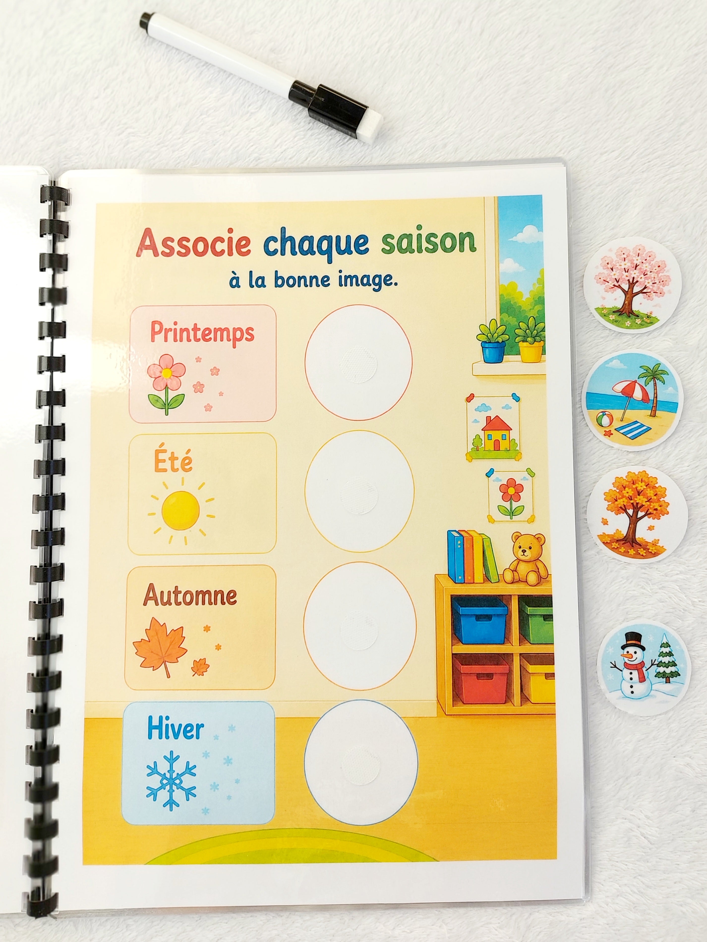 En route vers la maternelle – Livret d'activités réutilisable dès 2 ans