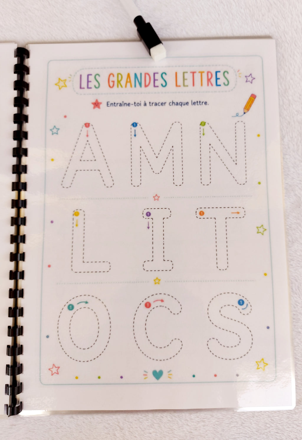 Mon Cahier de Graphisme Effaçable dès 4 ans – Lettres, Chiffres, Formes et Tracés ✏️
