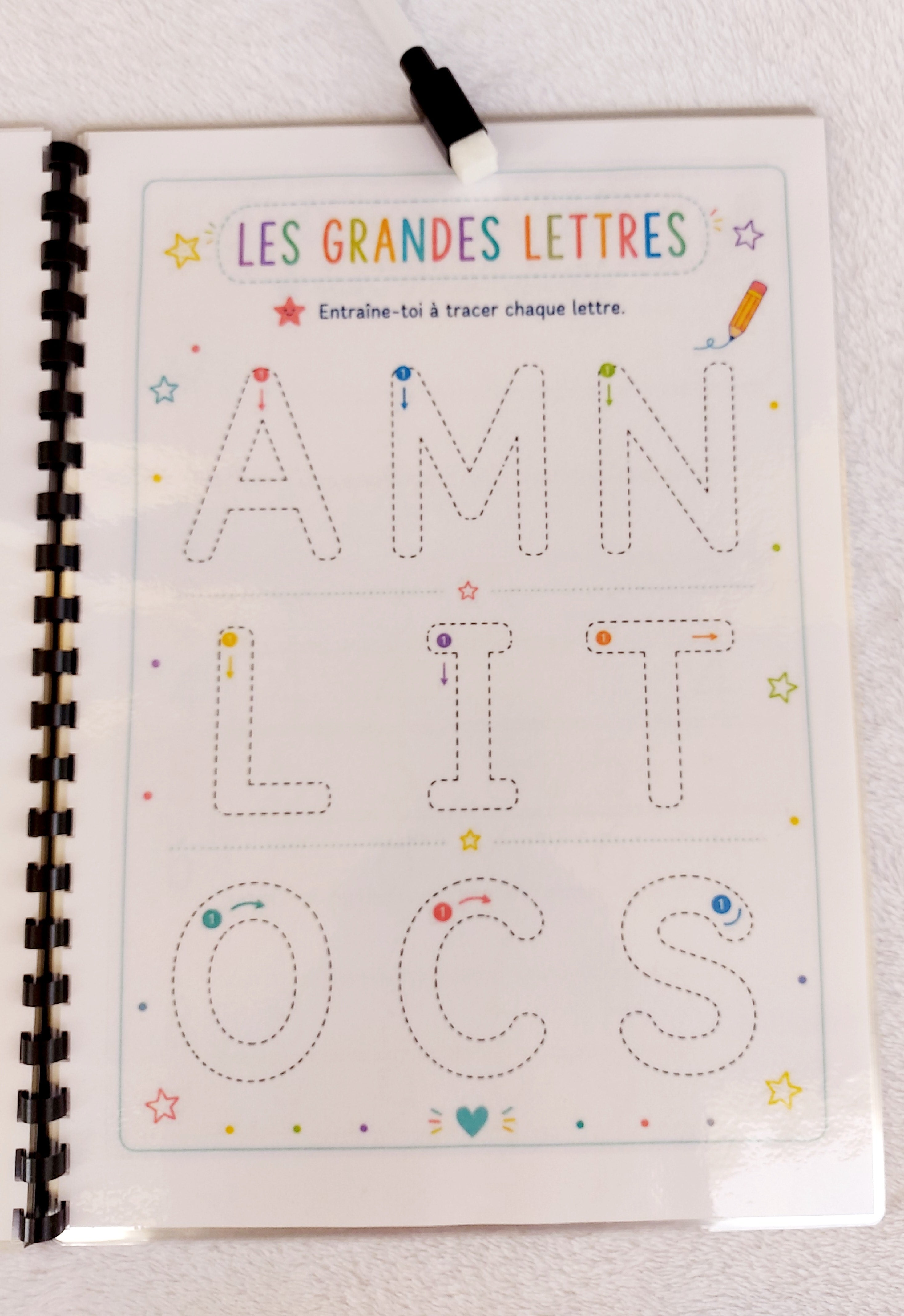 Mon Cahier de Graphisme Effaçable dès 4 ans – Lettres, Chiffres, Formes et Tracés ✏️