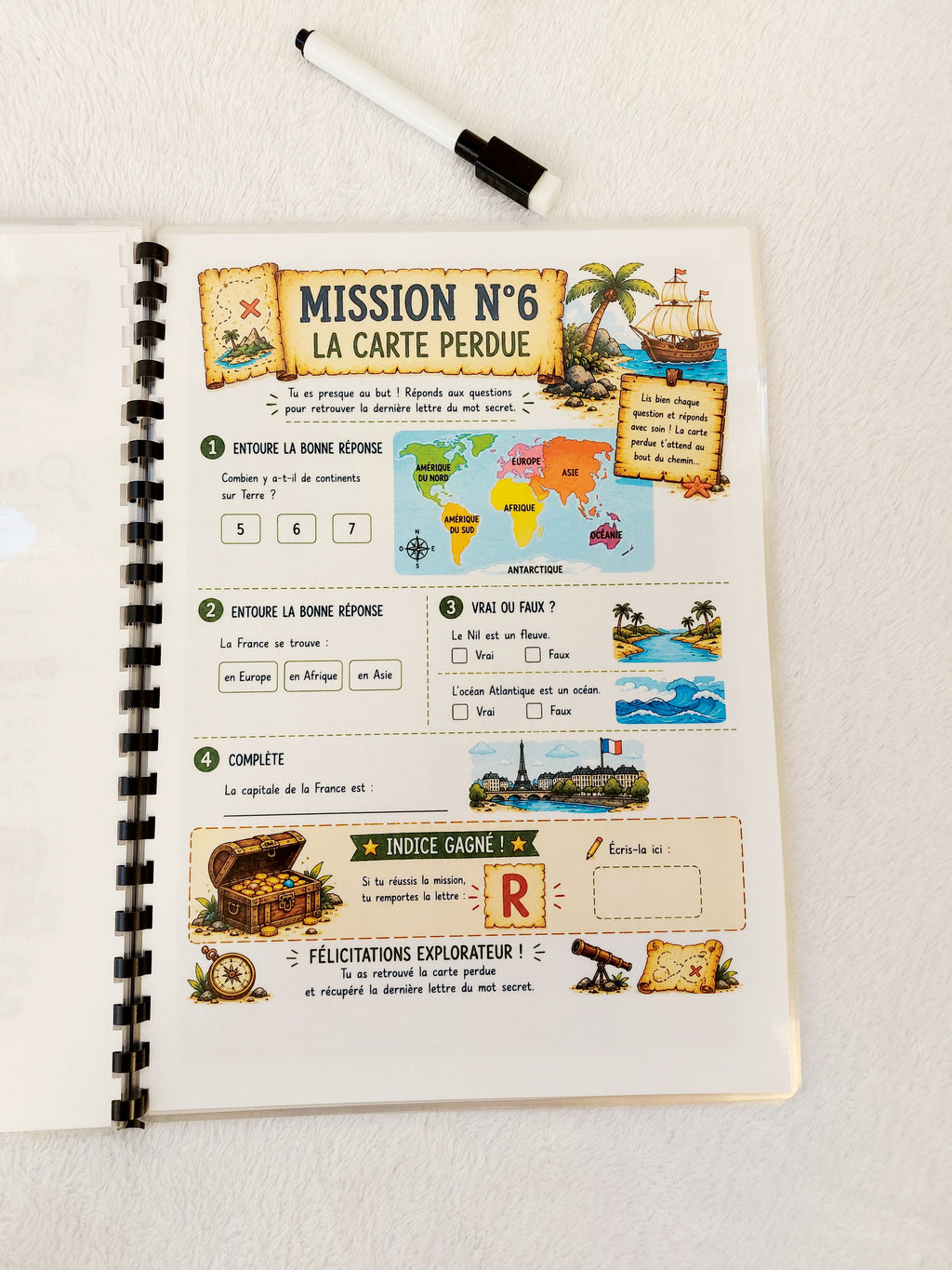 Mission CM2 – La Chasse au Trésor des Vacances | Livret Révisions CM1 vers CM2 Réutilisable