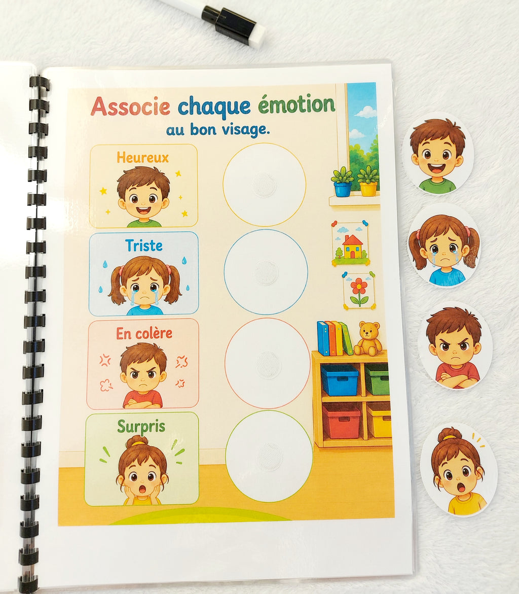 En route vers la maternelle – Livret d'activités réutilisable dès 2 ans
