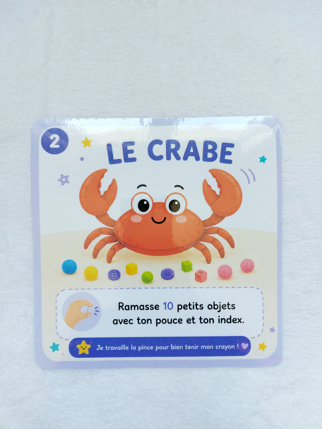 Cartes de motricité fine - Dès 3 ans | 10 défis ludiques pour les doigts