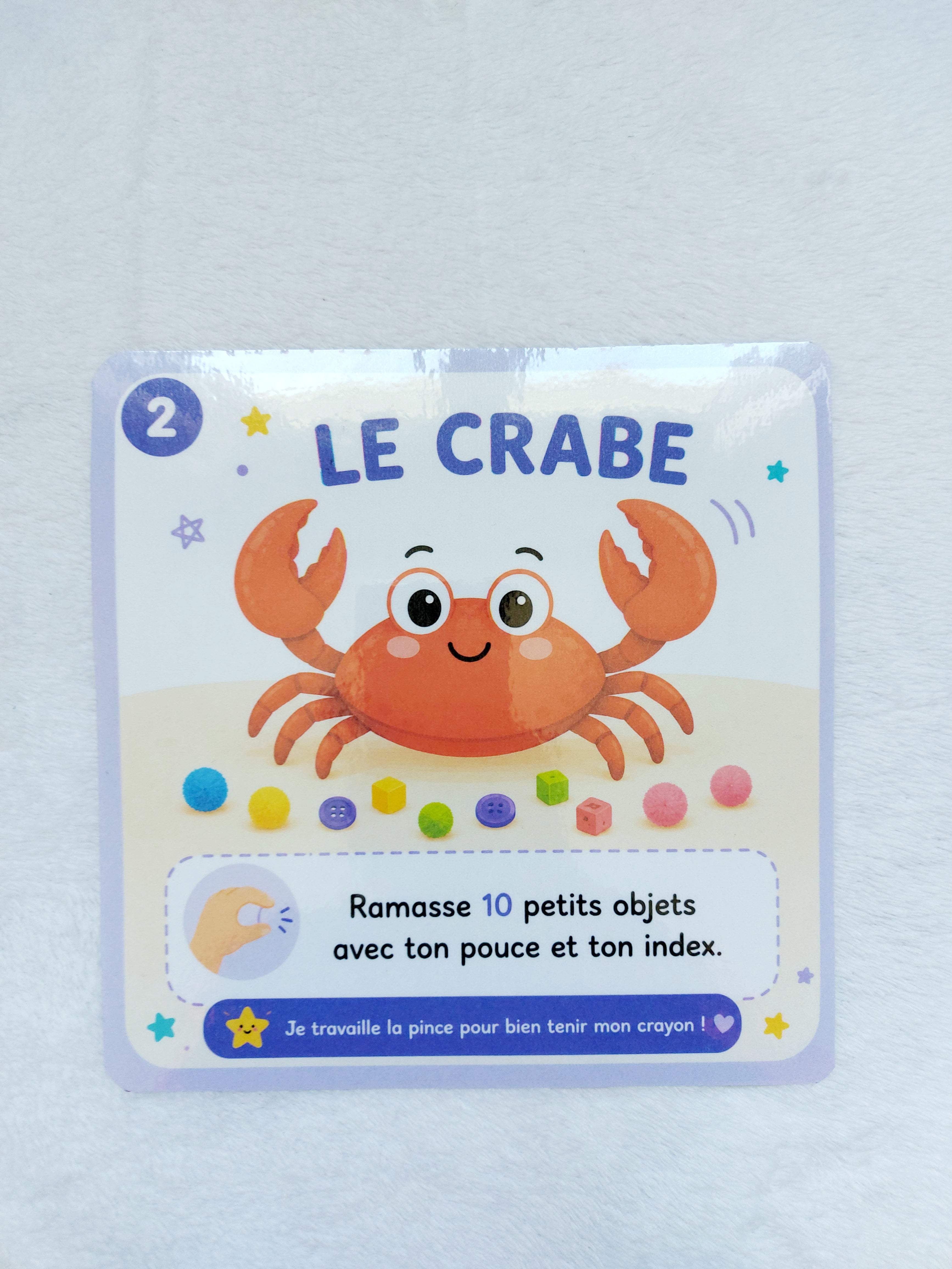 Cartes de motricité fine - Dès 3 ans | 10 défis ludiques pour les doigts