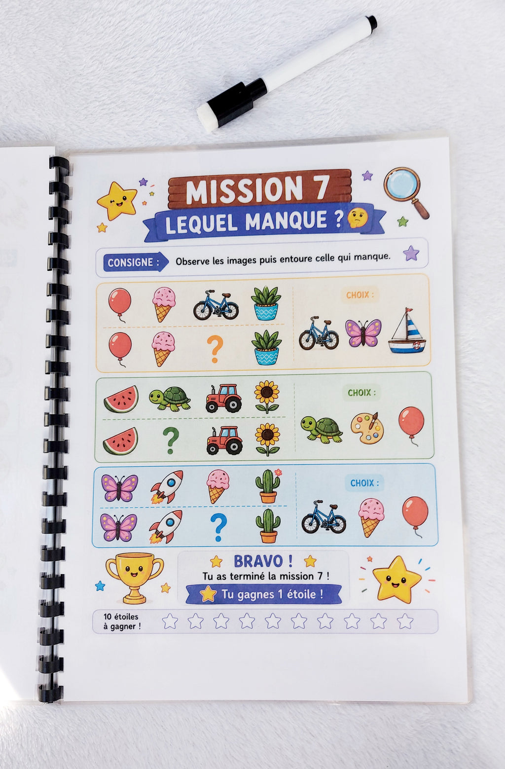 Mission Vacances – Livret d'activités réutilisable dès 5 ans | 10 missions à réussir