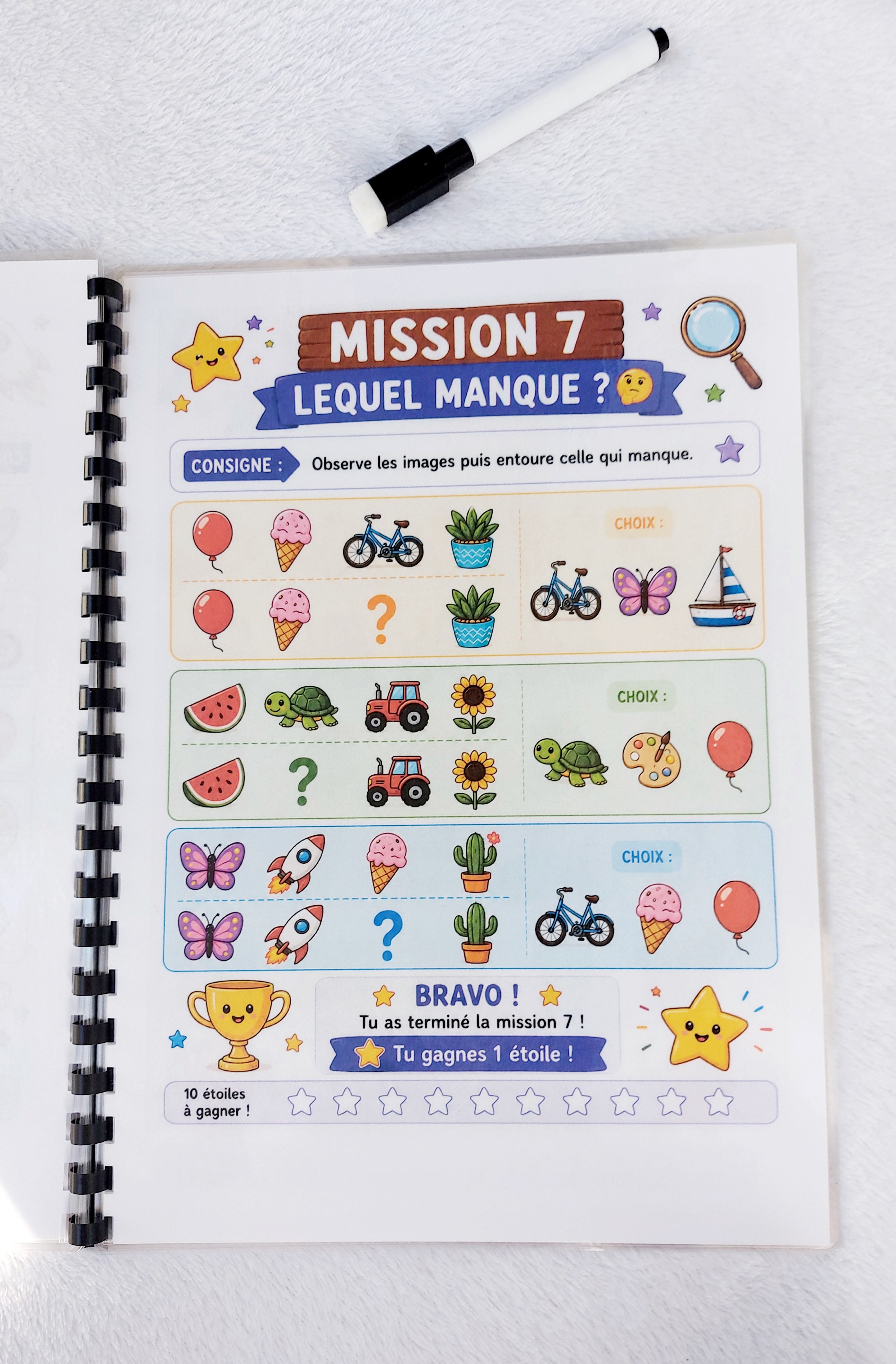 Mission Vacances – Livret d'activités réutilisable dès 5 ans | 10 missions à réussir