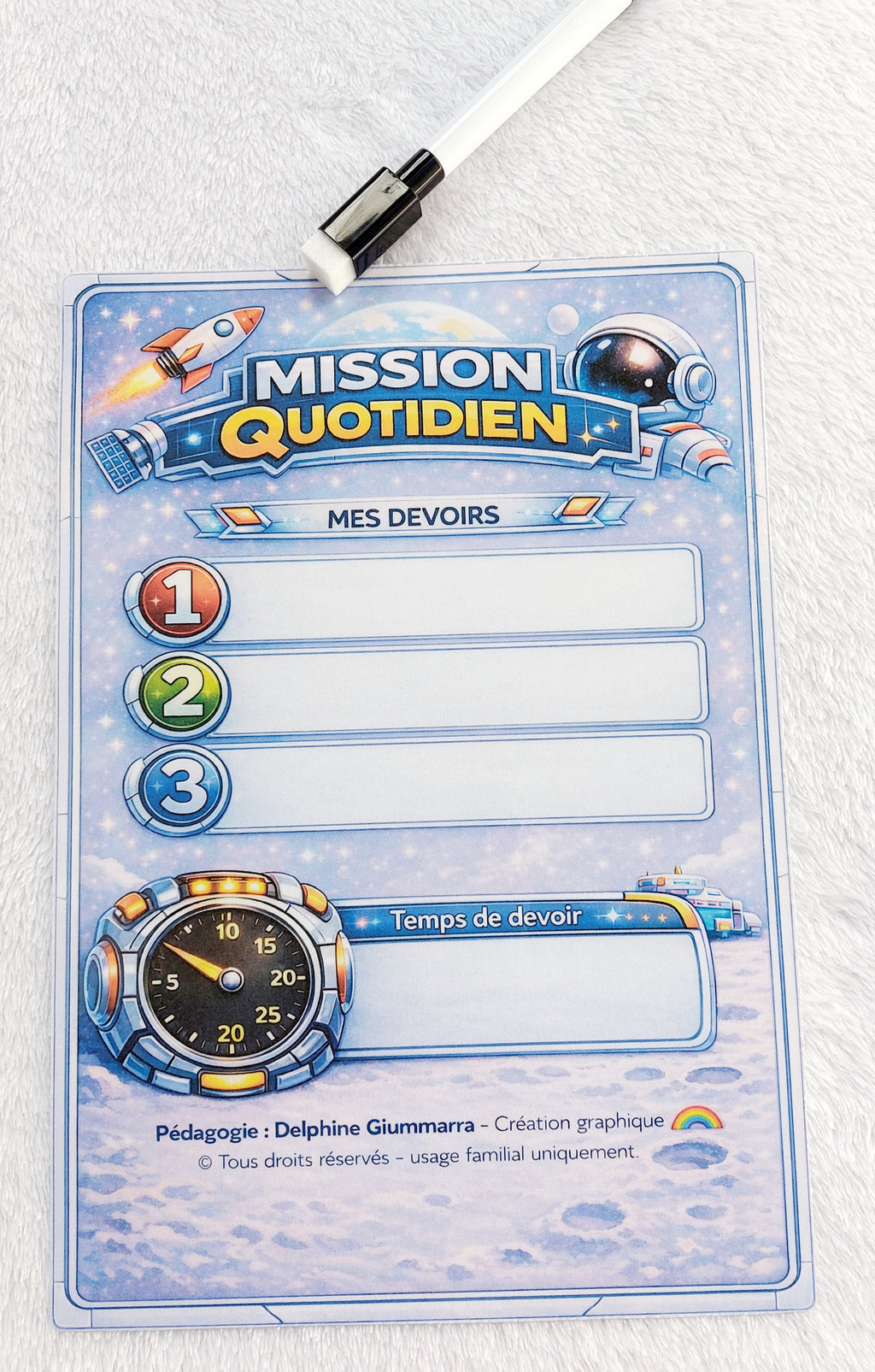 PACK ASTRONAUTE 9/12 ans