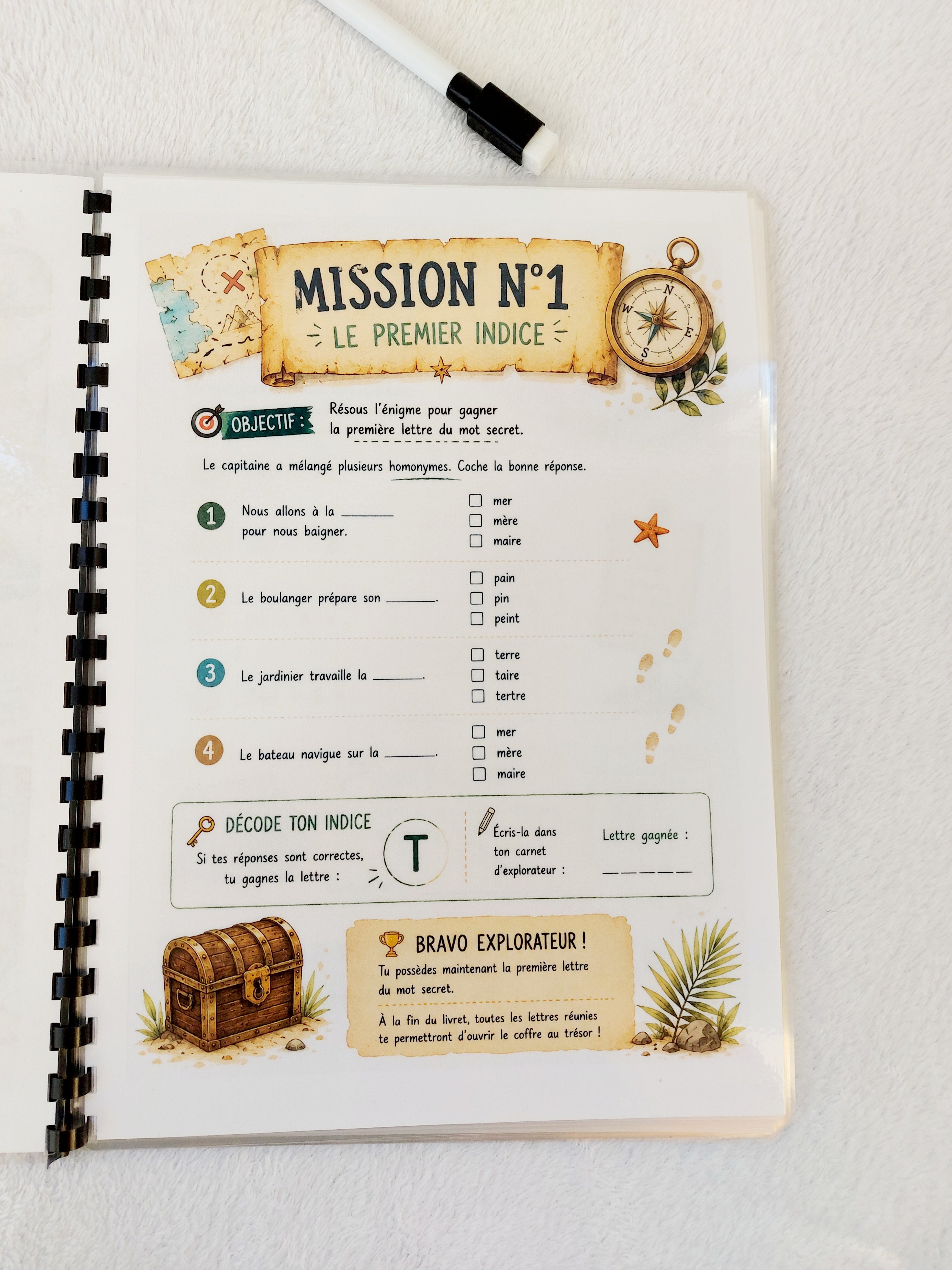 Mission CM2 – La Chasse au Trésor des Vacances | Livret Révisions CM1 vers CM2 Réutilisable
