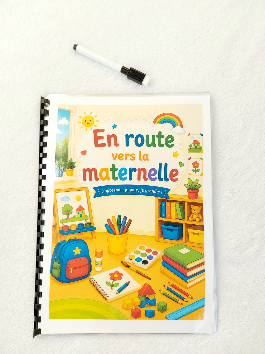 En route vers la maternelle – Livret d'activités réutilisable dès 2 ans