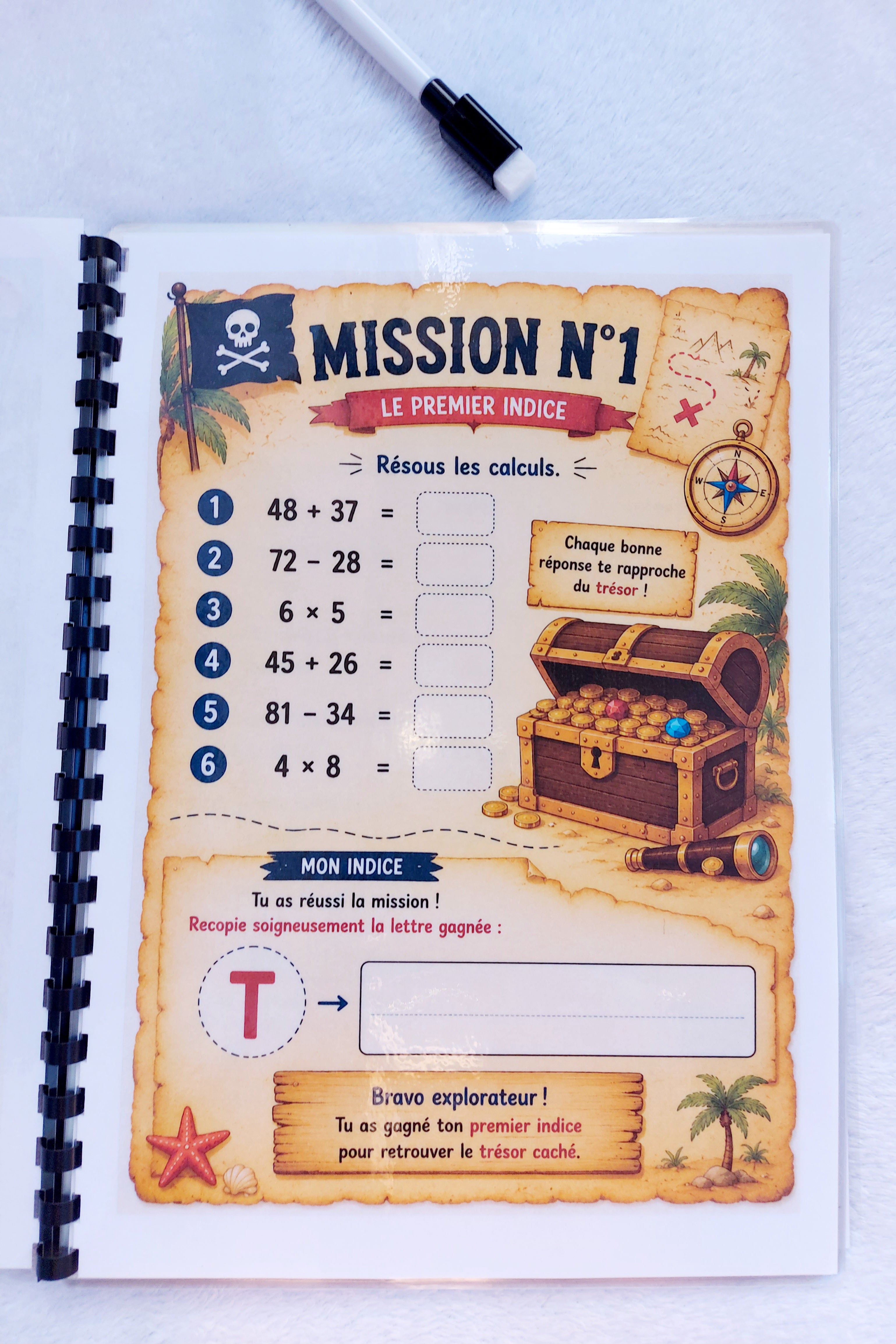 Mission CE1 ➜ CE2 : La Chasse au Trésor des Vacances | Livret d'activités réutilisable dès 7 ans