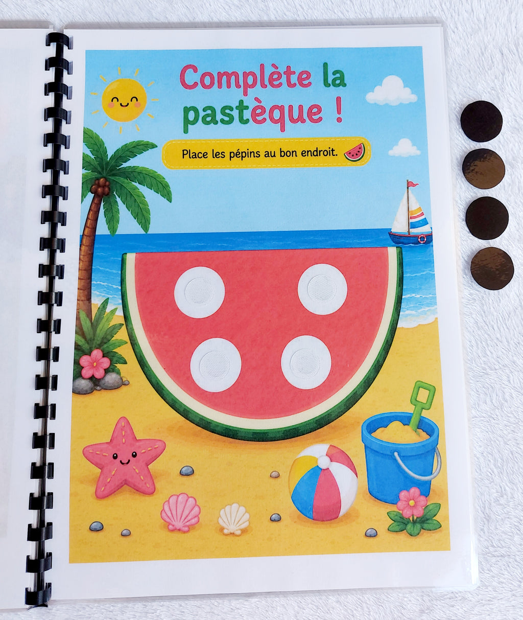 MON LIVRET DES VACANCES D'ÉTÉ – 2/3 ANS ☀️🏖️