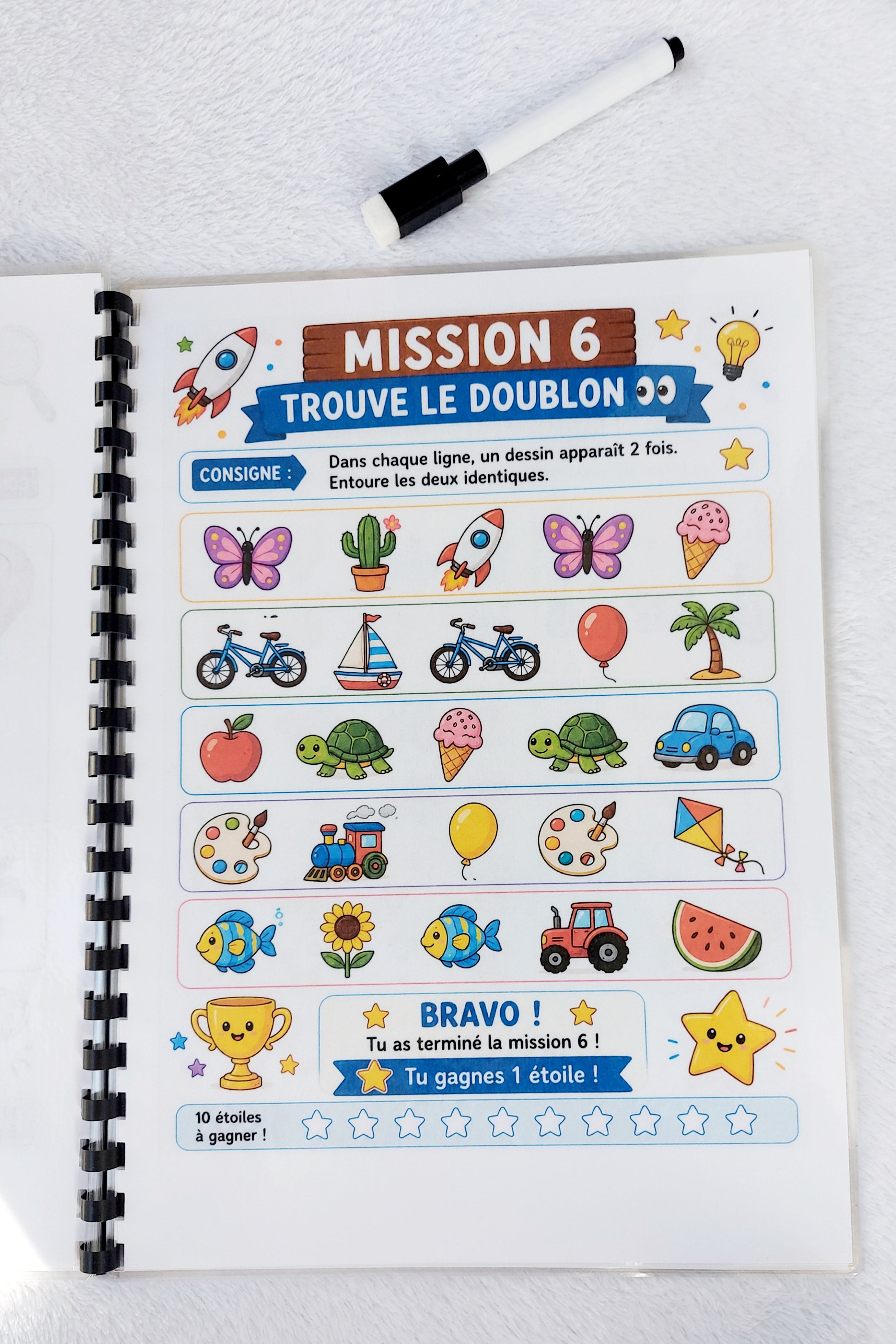 Mission Vacances – Livret d'activités réutilisable dès 5 ans | 10 missions à réussir