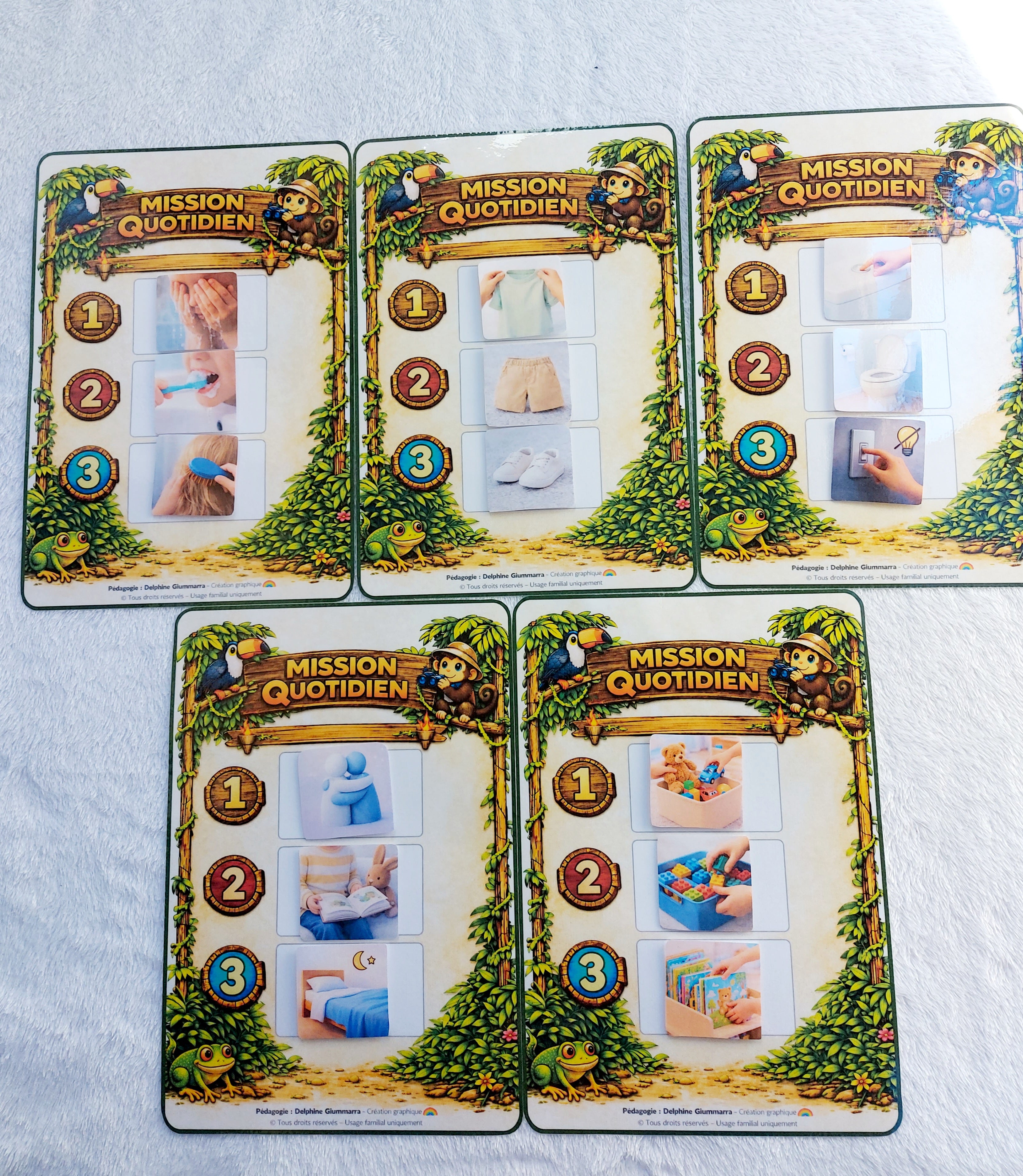 LOT 5 ROUTINES  JUNGLE 4/8 ANS