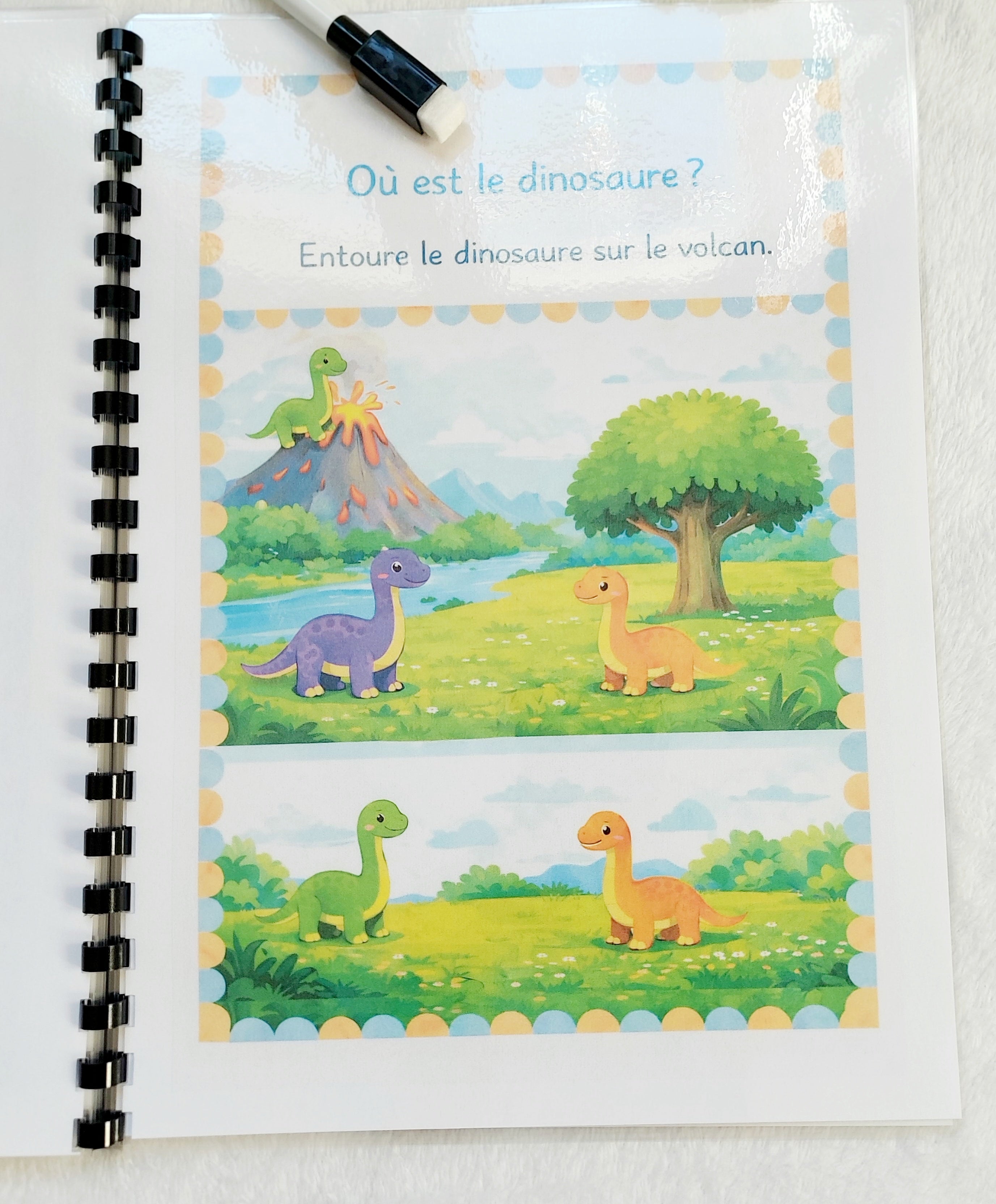 Livret d’activités Les Dinosaures – Dès 3 ans – Support éducatif réutilisable