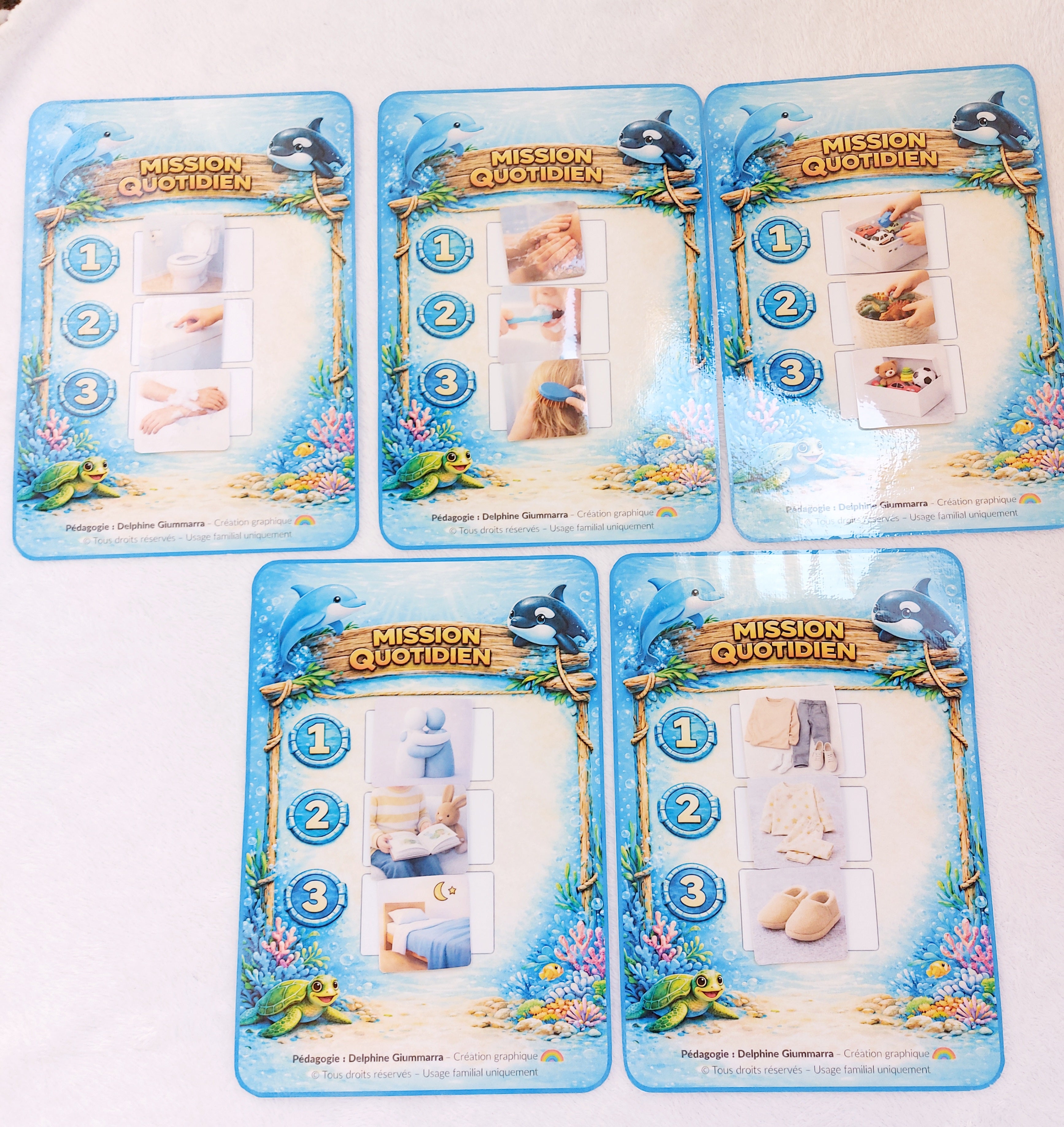 LOT 5 ROUTINES OCEAN 4/8 ANS