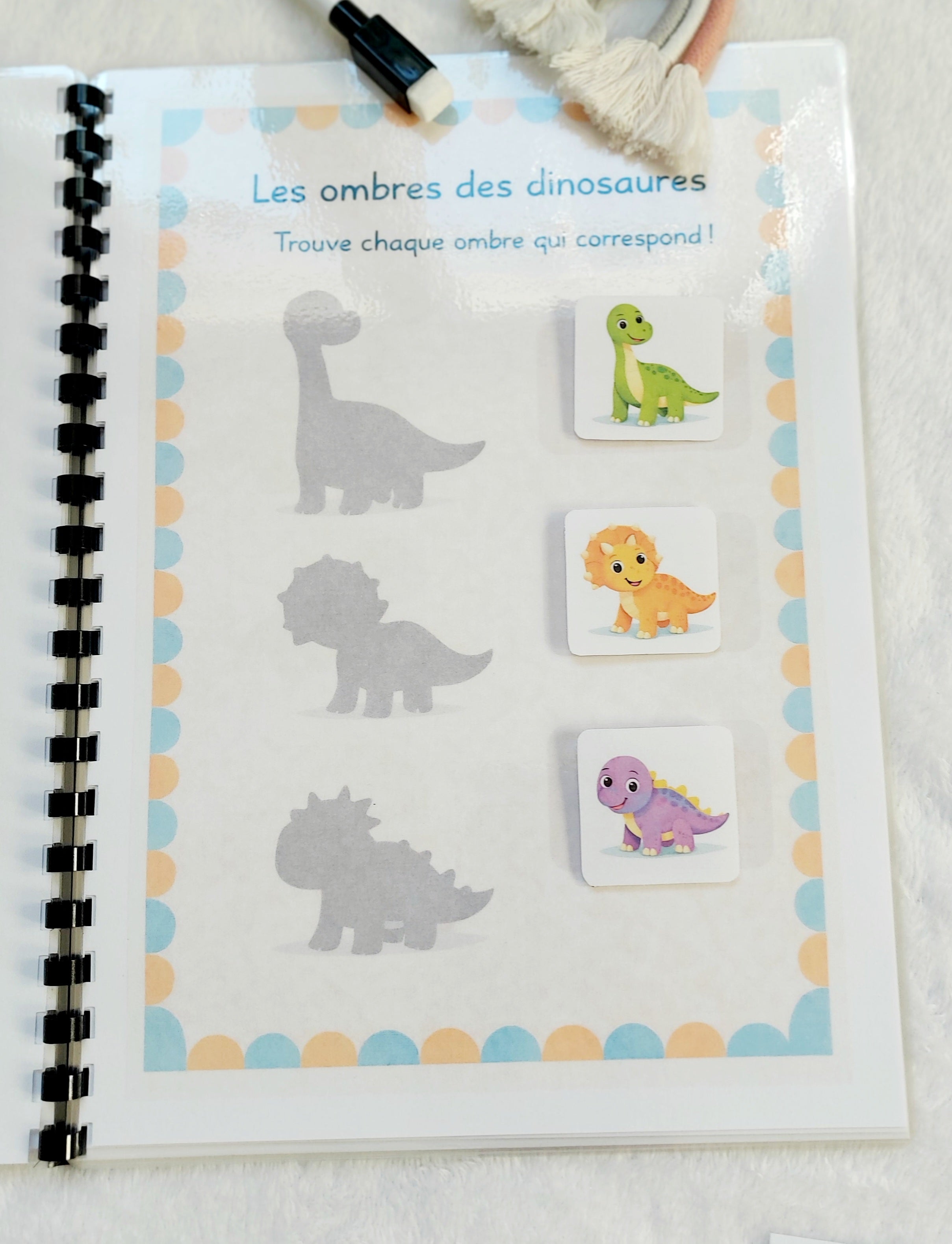 Livret d’activités Les Dinosaures – Dès 3 ans – Support éducatif réutilisable