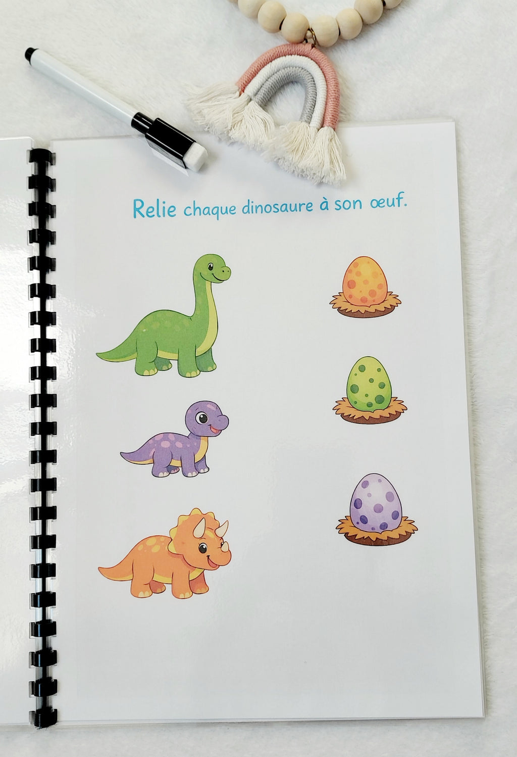 Livret d’activités Les Dinosaures – Dès 3 ans – Support éducatif réutilisable