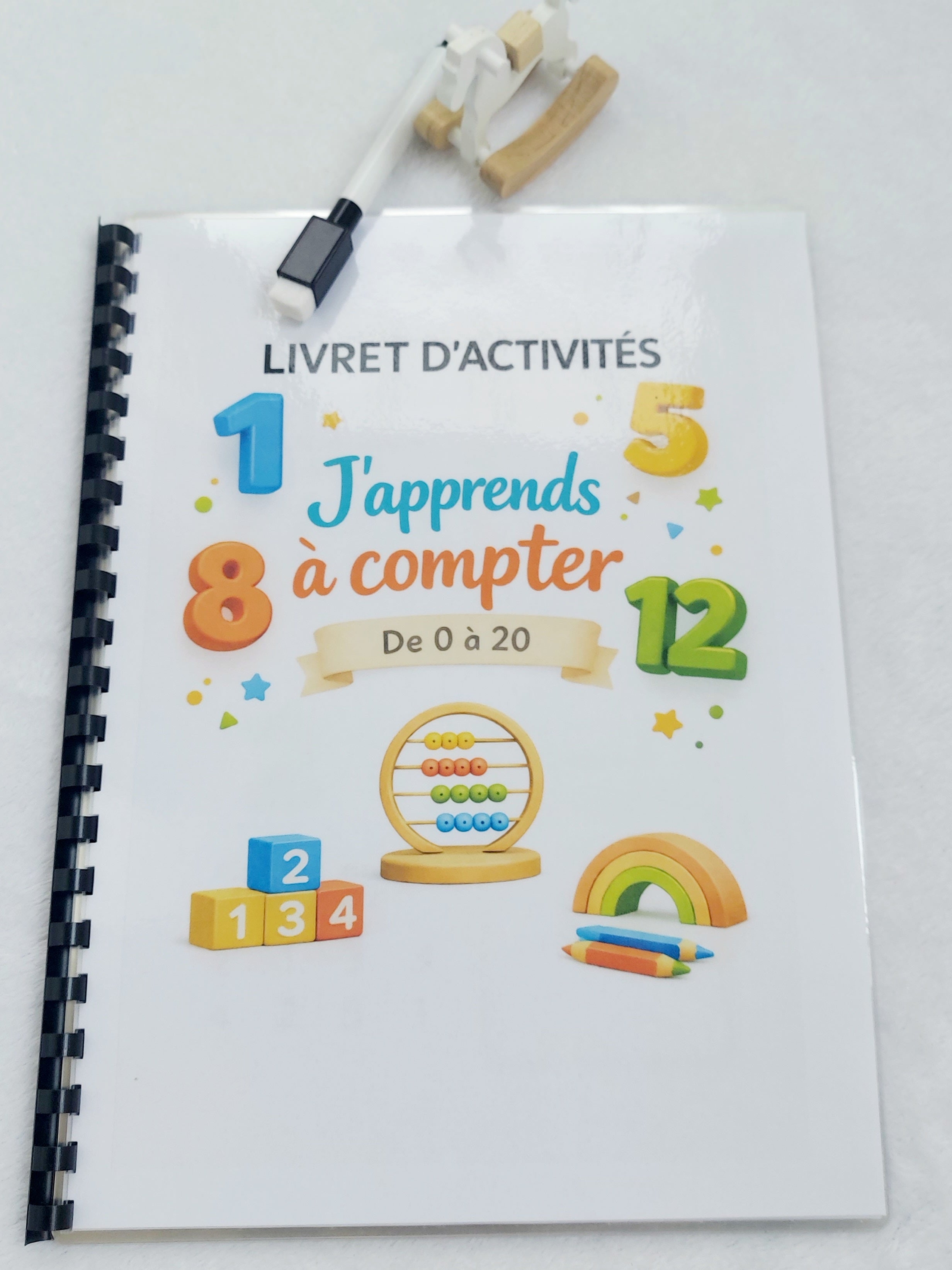 J’apprends à compter de 0 à 20 – Livret éducatif réutilisable