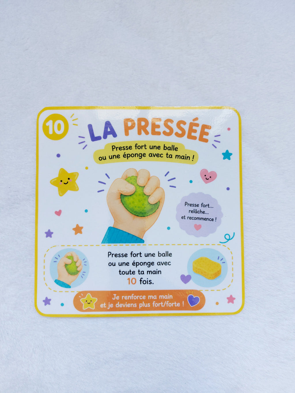 Cartes de motricité fine - Dès 3 ans | 10 défis ludiques pour les doigts