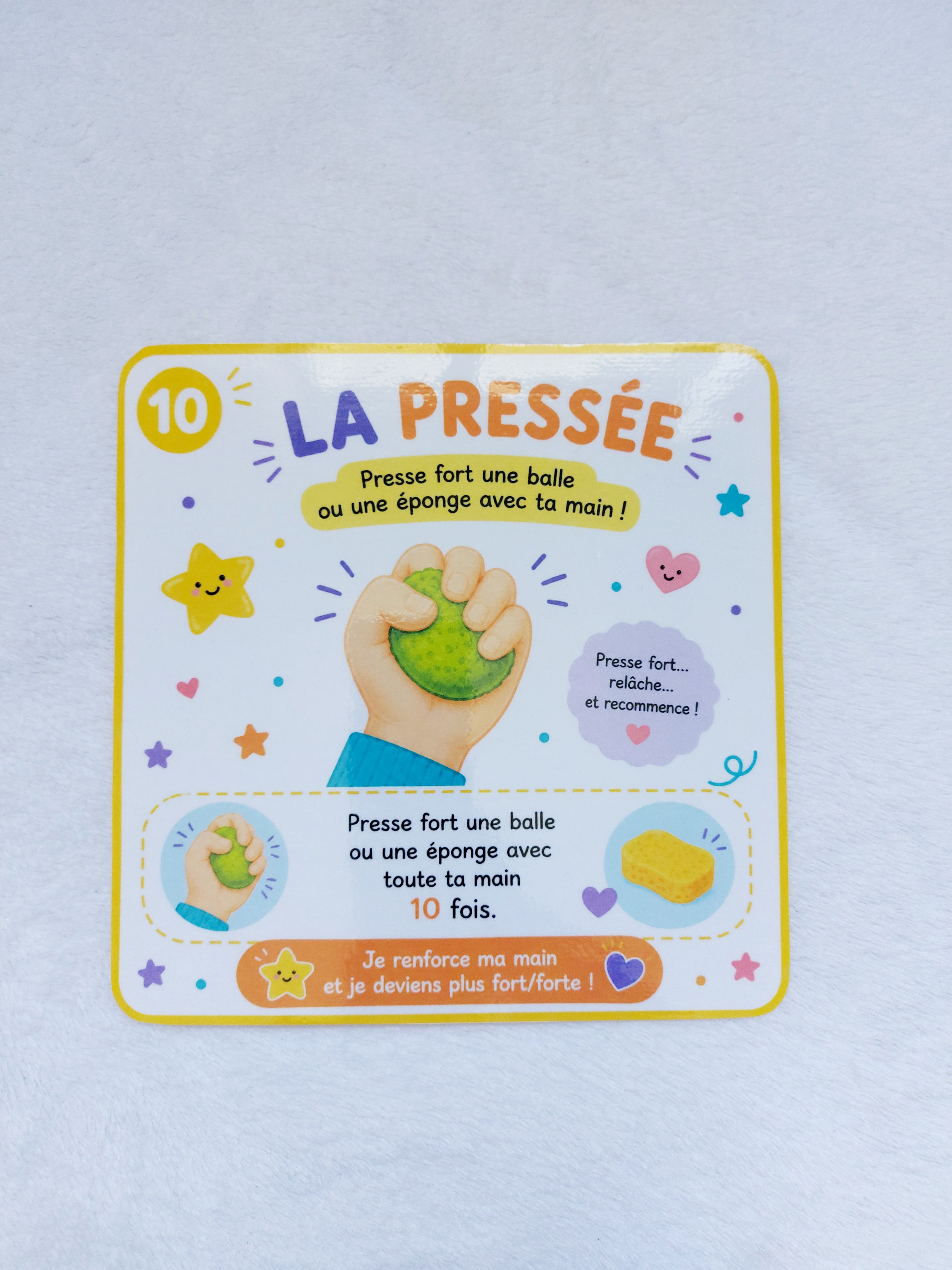 Cartes de motricité fine - Dès 3 ans | 10 défis ludiques pour les doigts
