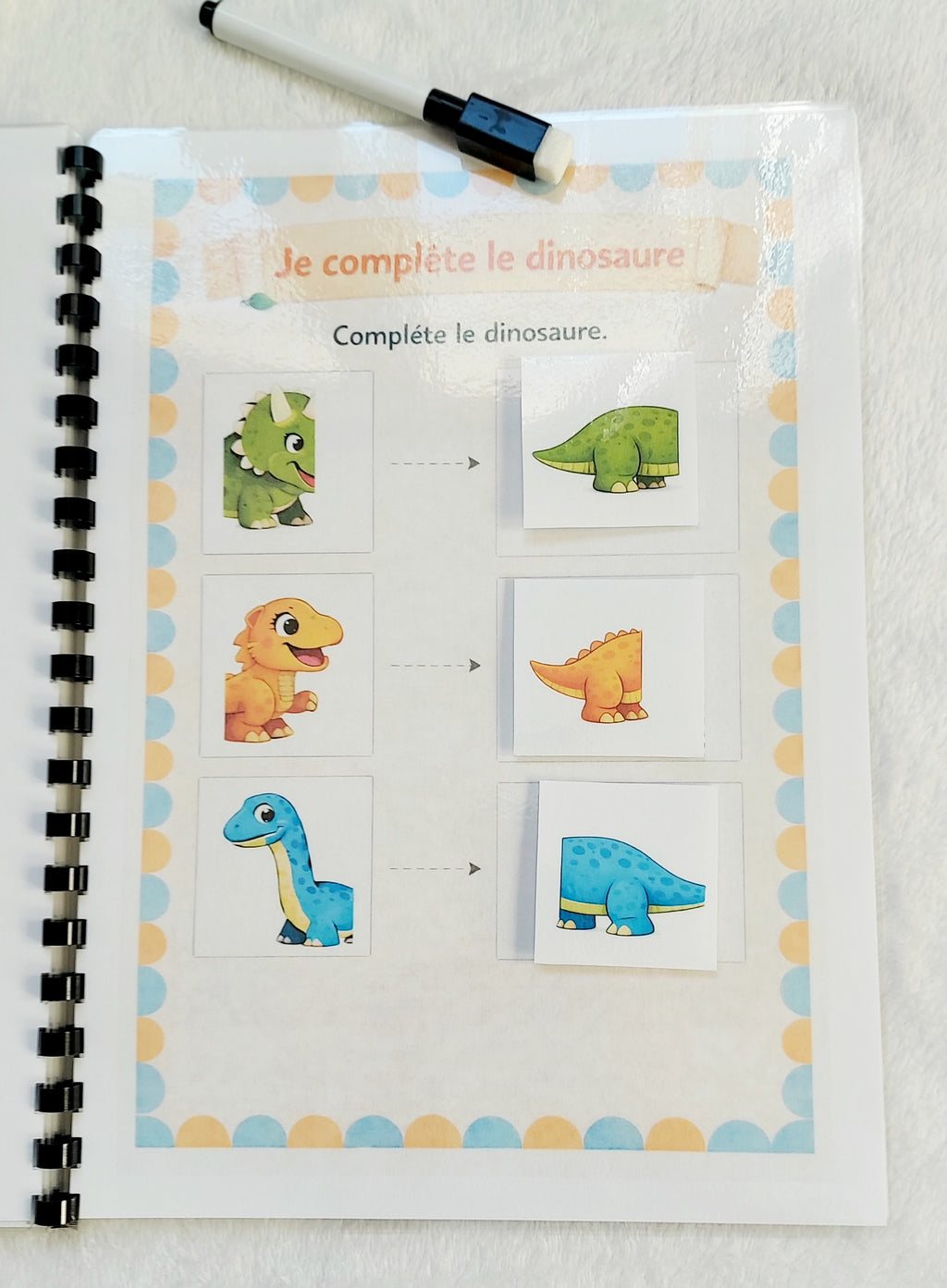 Livret d’activités Les Dinosaures – Dès 3 ans – Support éducatif réutilisable