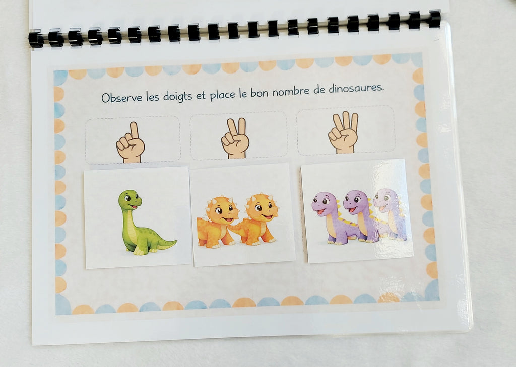 Livret d’activités Les Dinosaures – Dès 3 ans – Support éducatif réutilisable