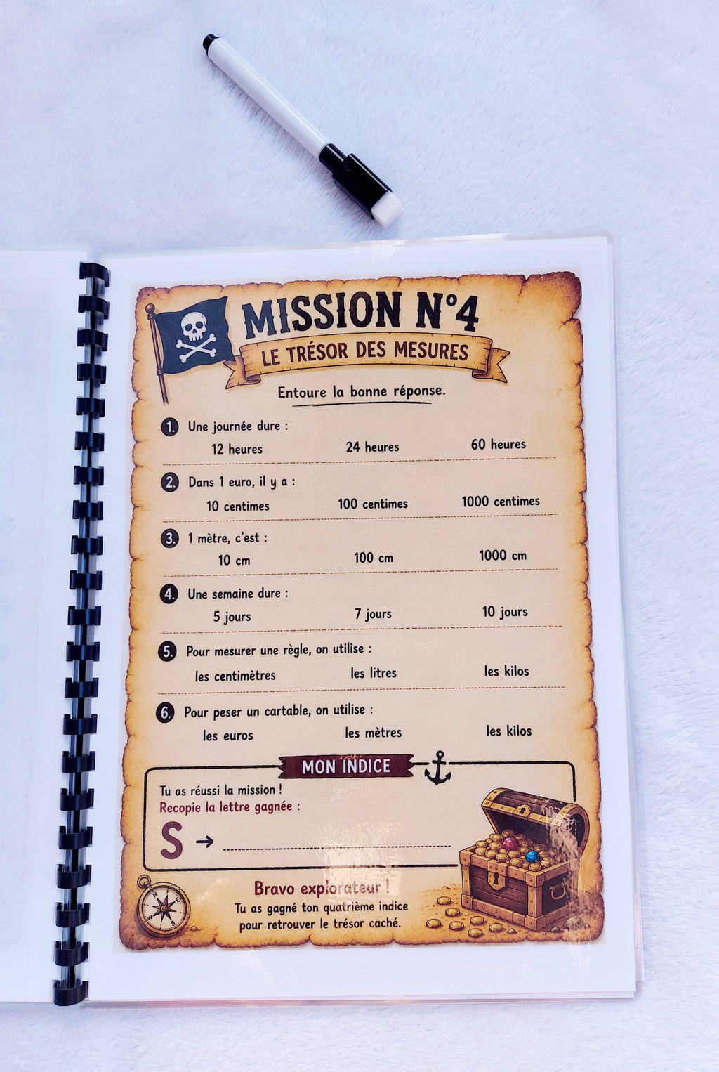 Mission CE1 ➜ CE2 : La Chasse au Trésor des Vacances | Livret d'activités réutilisable dès 7 ans