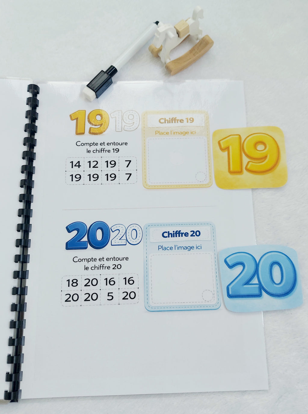 J’apprends à compter de 0 à 20 – Livret éducatif réutilisable